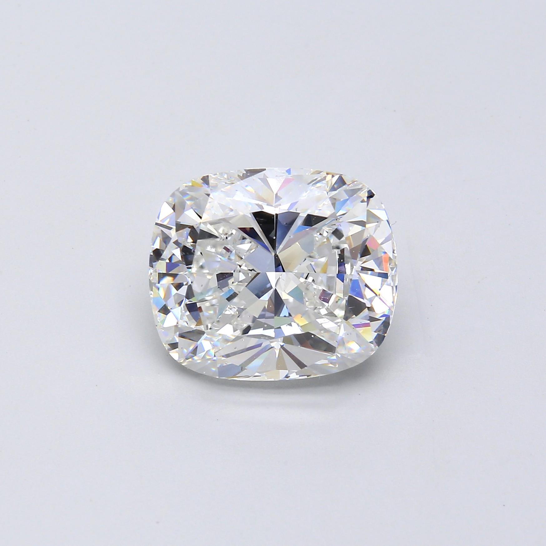 10.02 ct. Cushion Diamond D SI1 Medium GIA