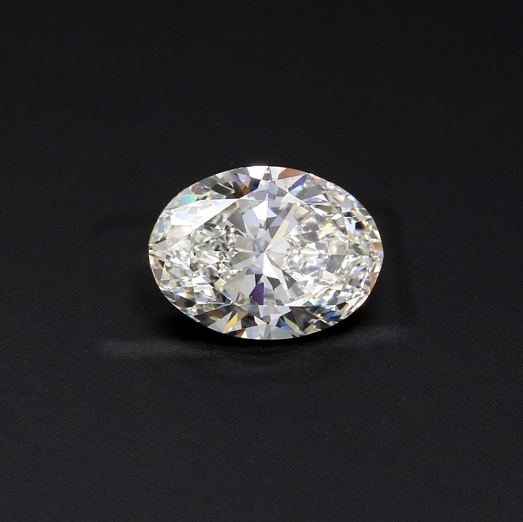 5.01 ct. Oval Diamond I SI1 None GIA