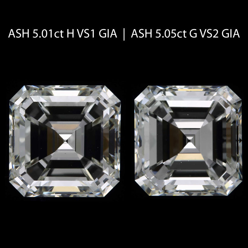 5.05 ct. Asscher Diamond G VS2 None GIA