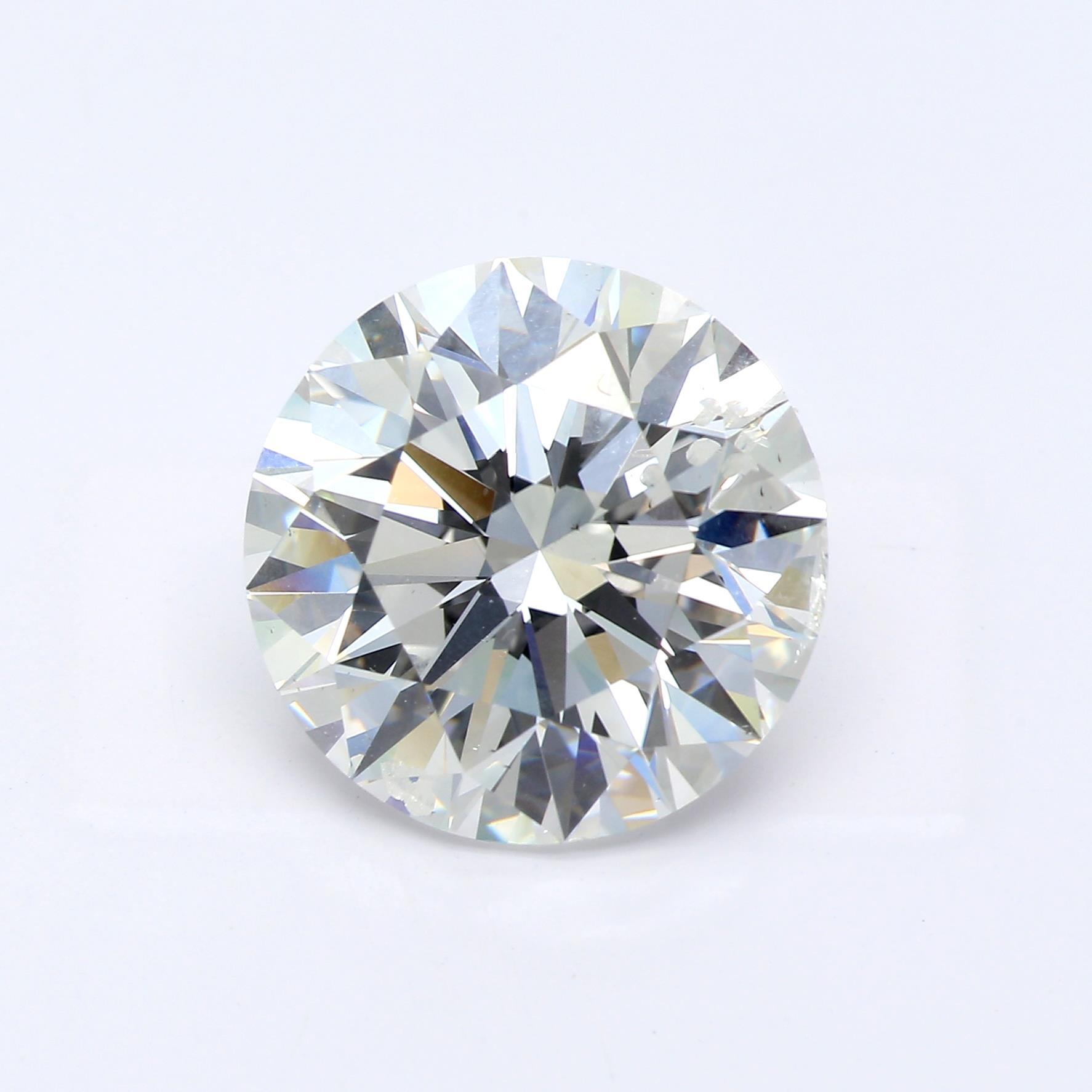 5.03 ct. Round Brilliant Diamond G SI2 EX None GIA