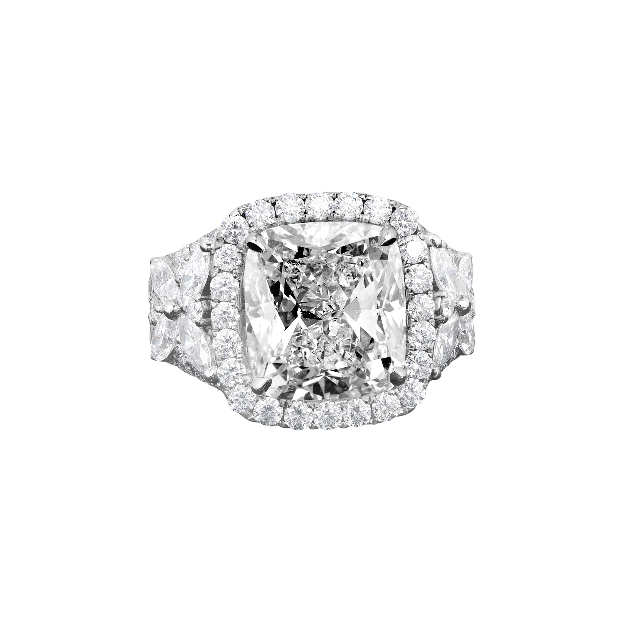 Diamond Cushion Ring - 9.29ct TW