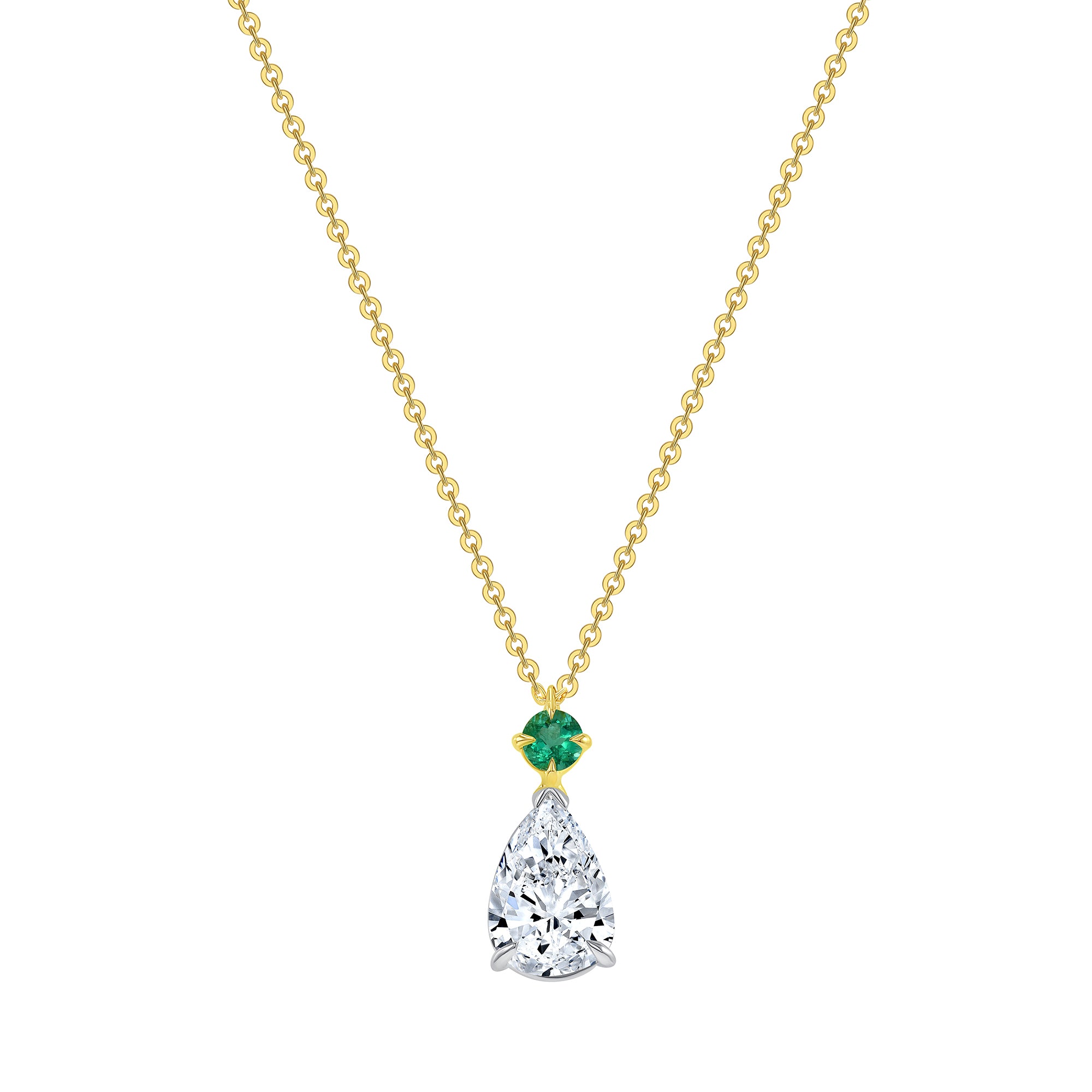 Pear Shape Diamond Pendant - 2.50ct TW