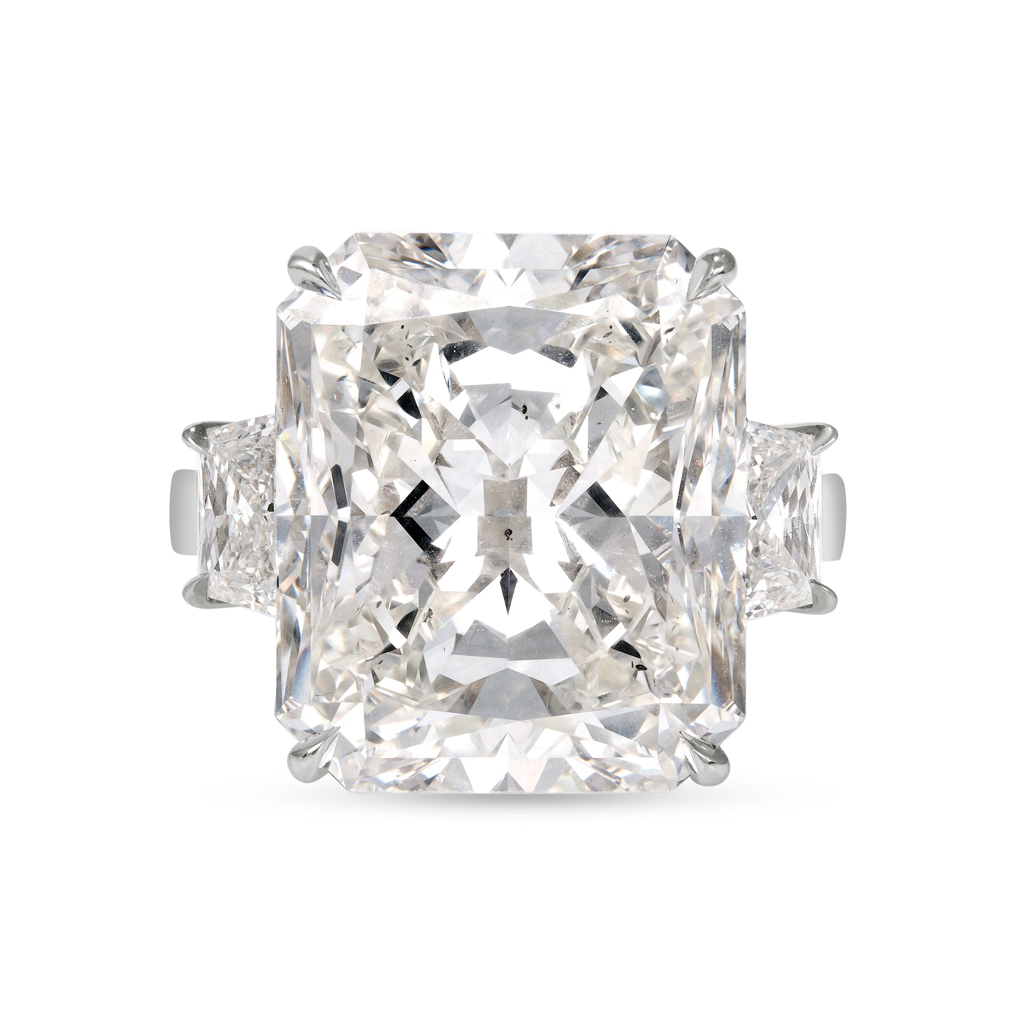 16.52ct Rad J SI1 GIA Diamond Ring-17.76ct TW