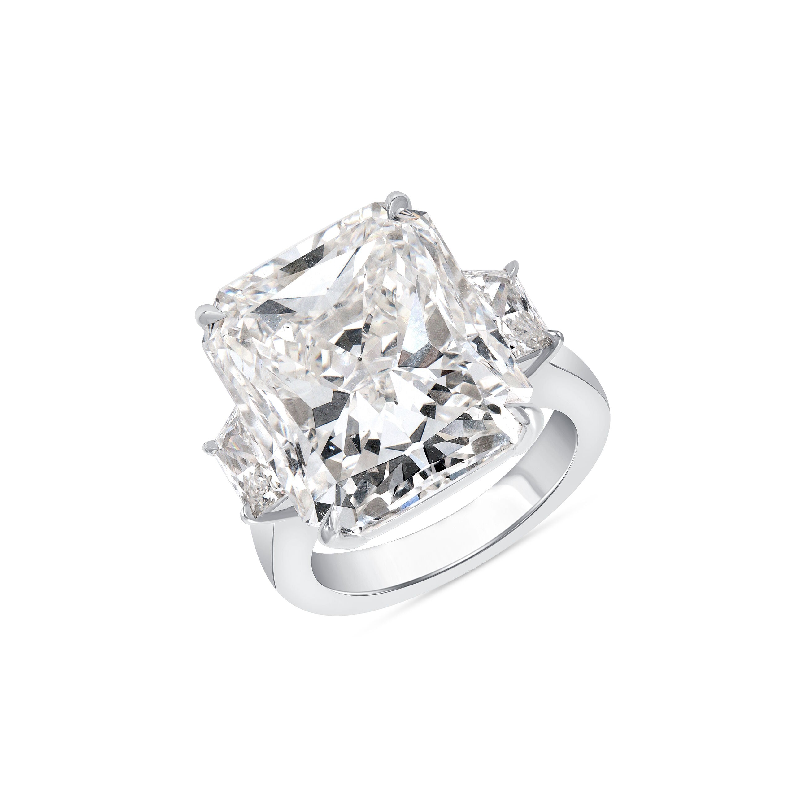 16.52ct Rad J SI1 GIA Diamond Ring-17.76ct TW