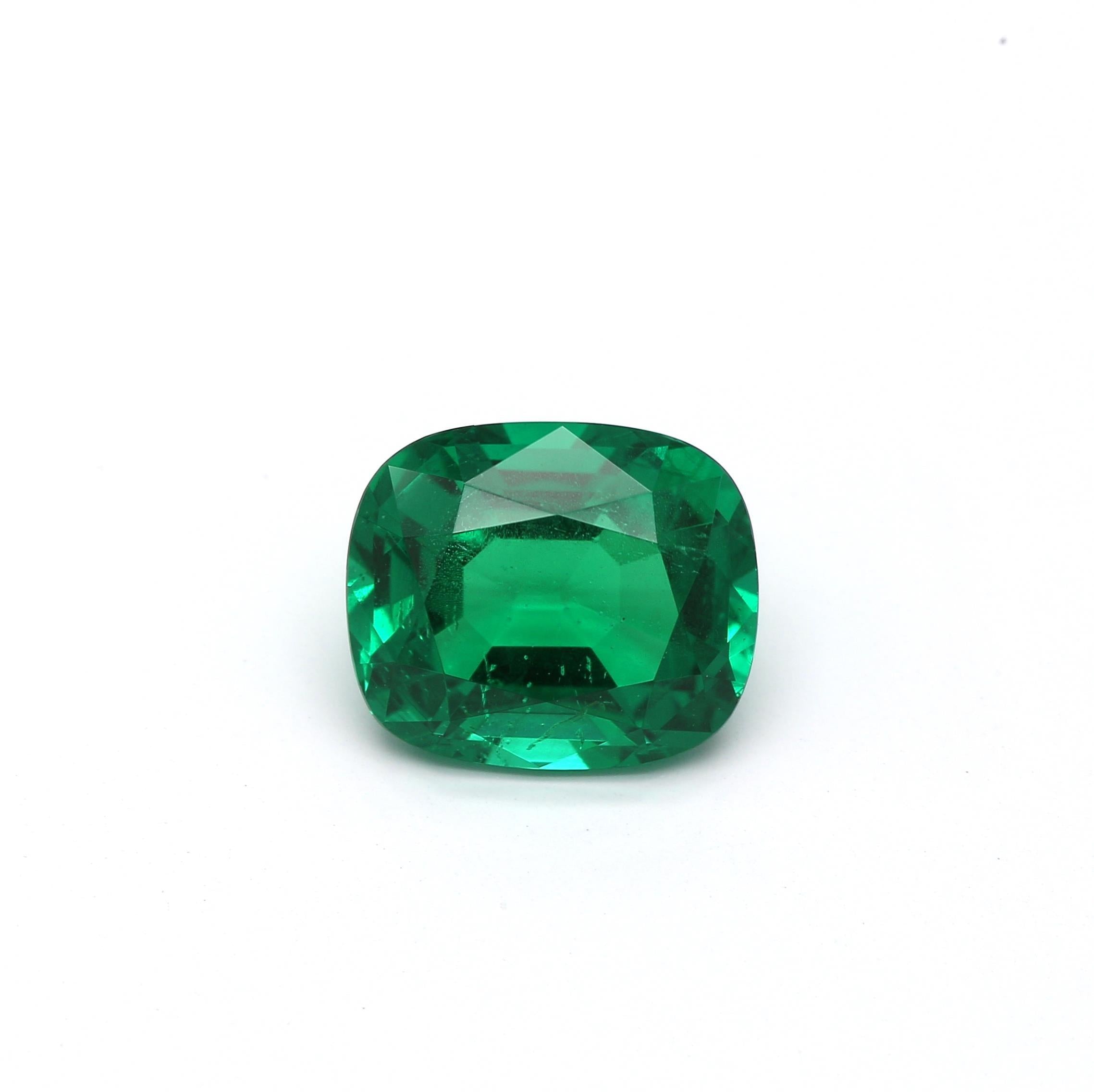 1.93 ct. Cushion Emerald GRS Insignificant