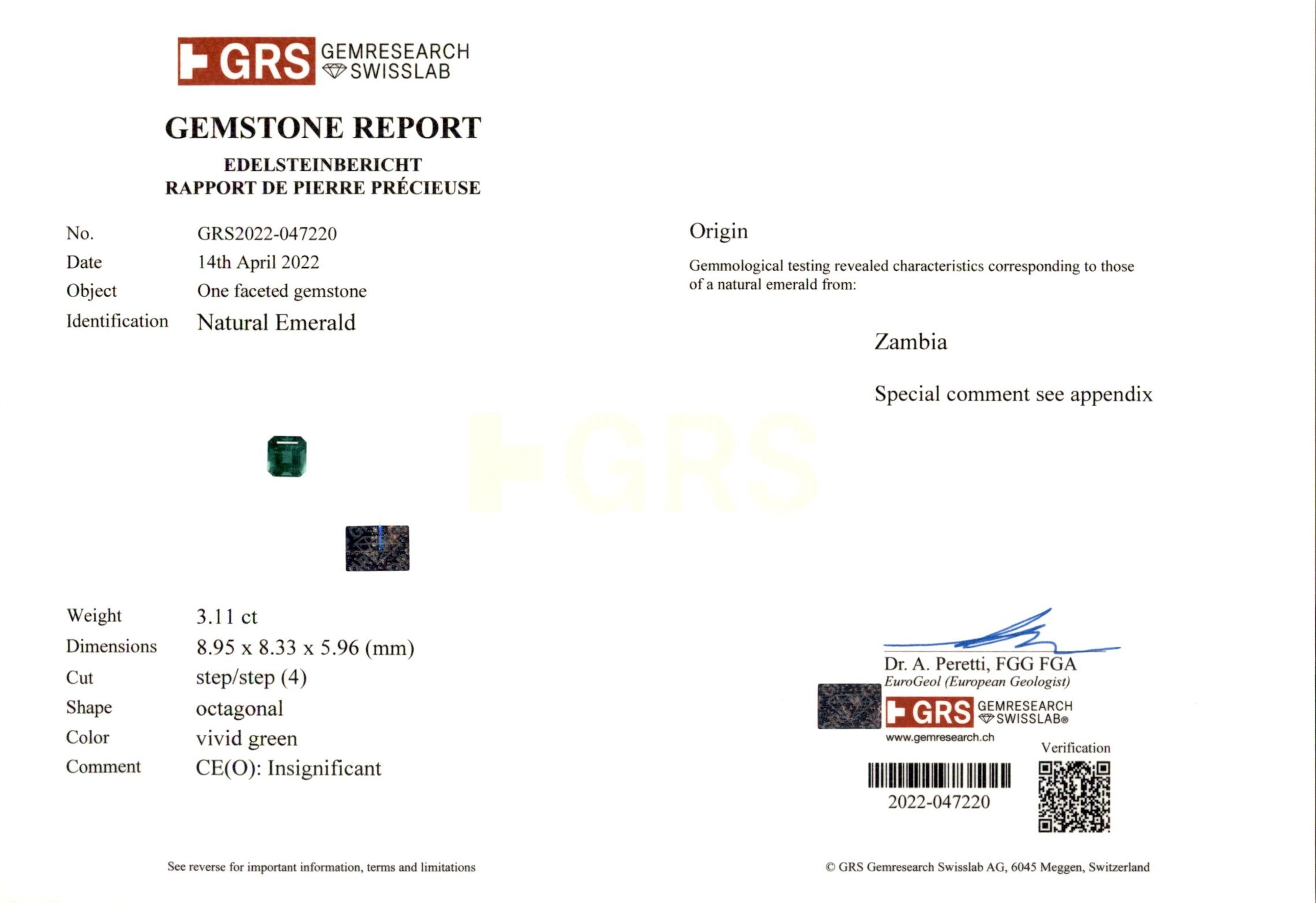 Emerald Ring with Trapezoid Diamonds - 3.72ct TW
