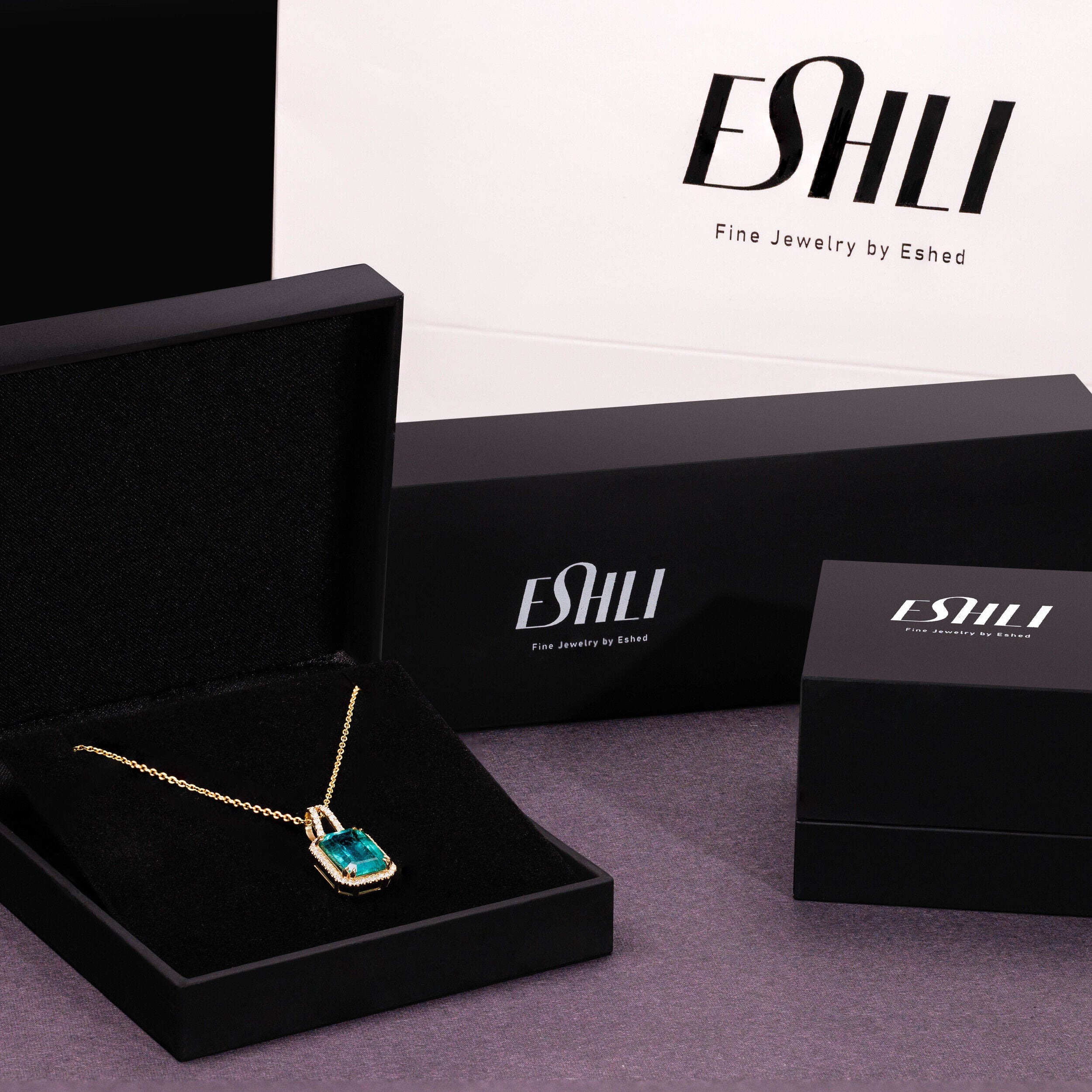 Emerald Line Necklace - 1.86ct TW