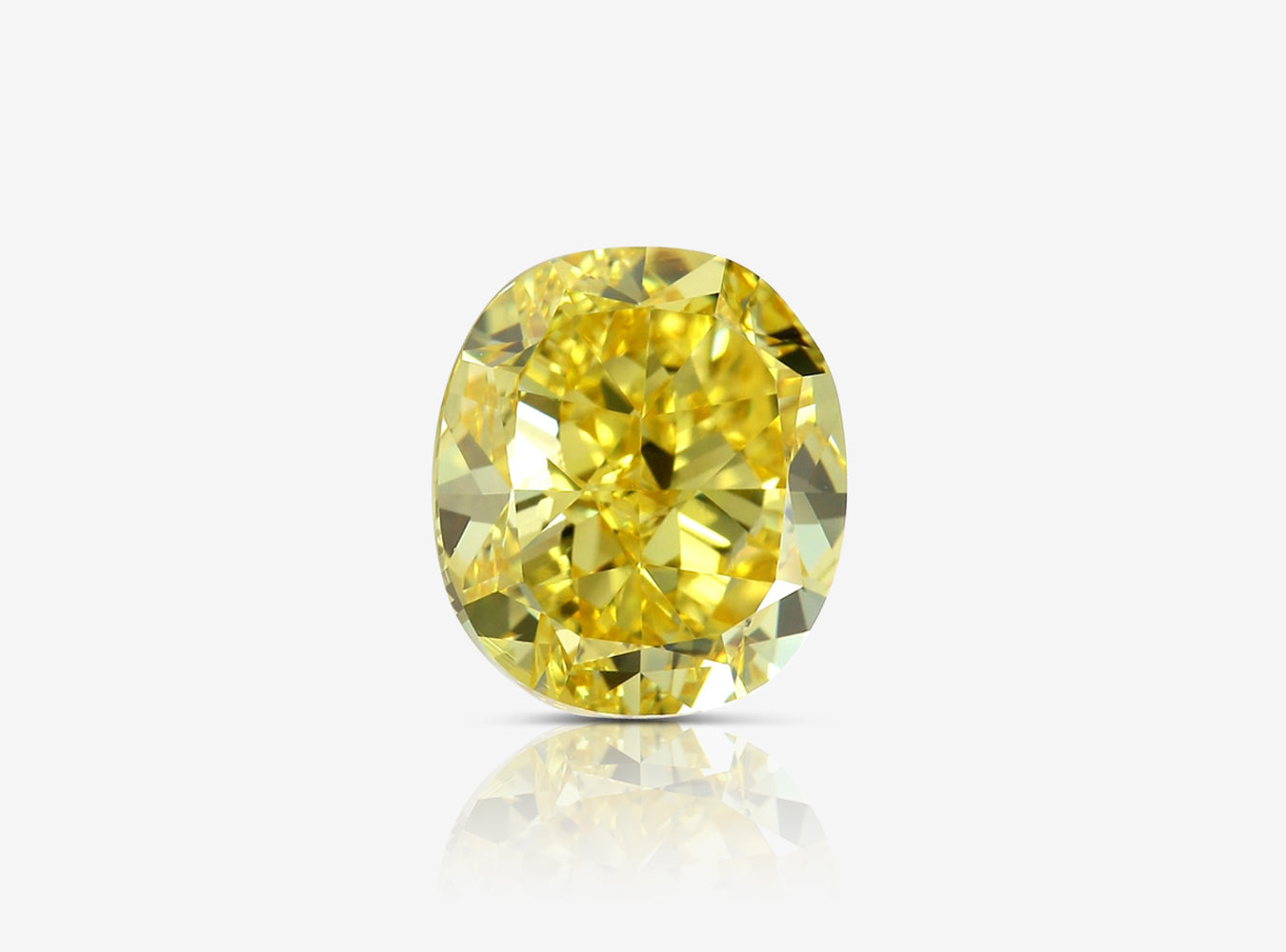 3.61 ct. Cushion Vivid Yellow VVS1 None GIA