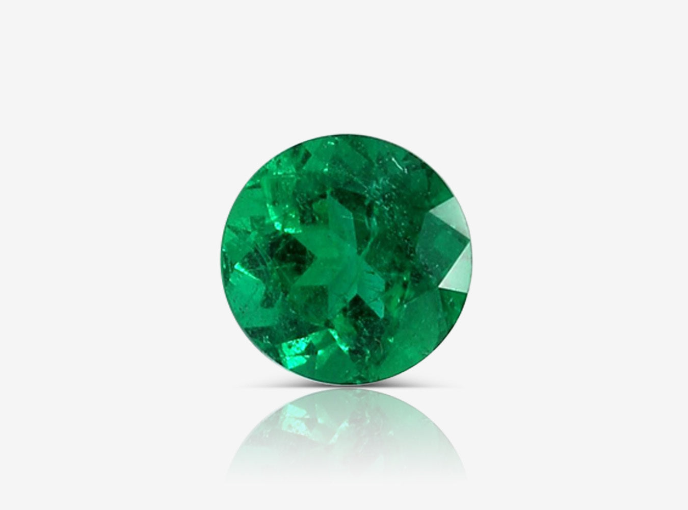 1.22 ct. Round Brilliant Emerald GRS Minor