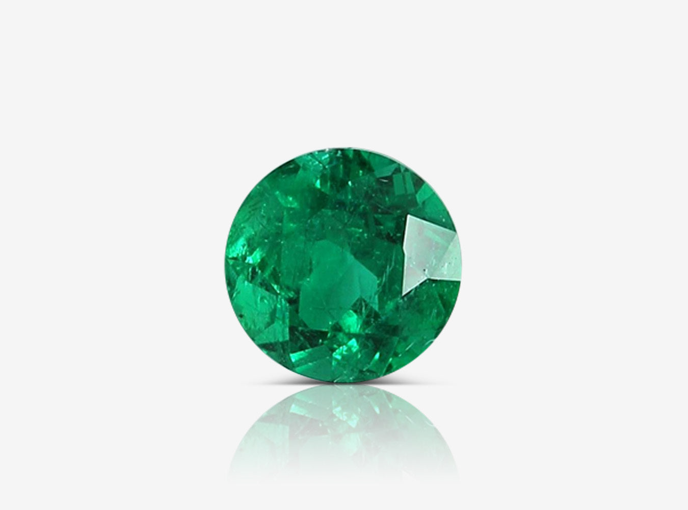 1.37 ct. Round Brilliant Emerald GRS Moderate