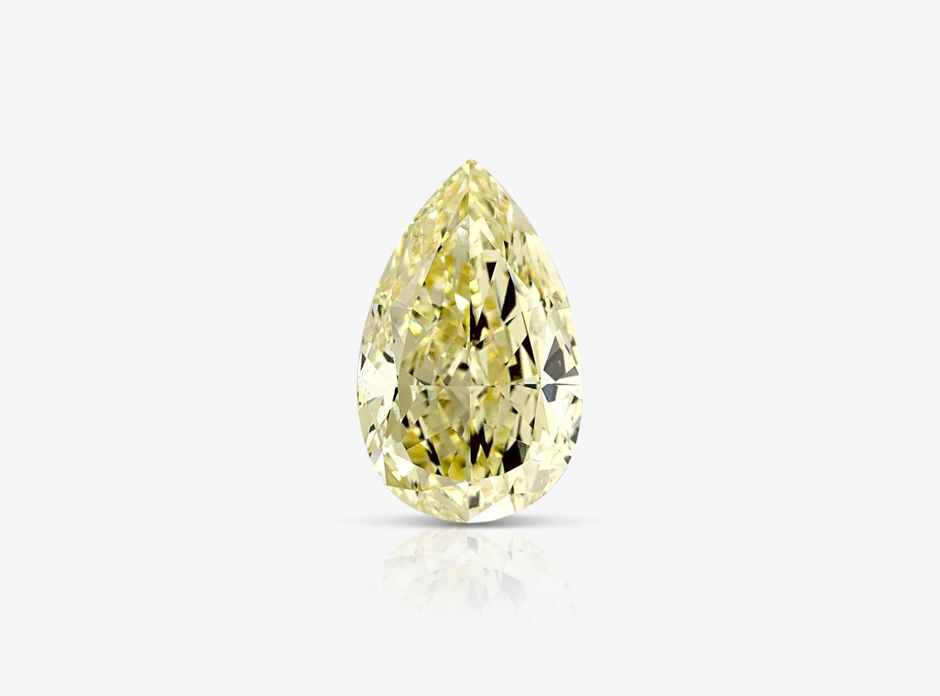 2.01 ct. Pear Shape Intense Yellow SI1 Faint GIA