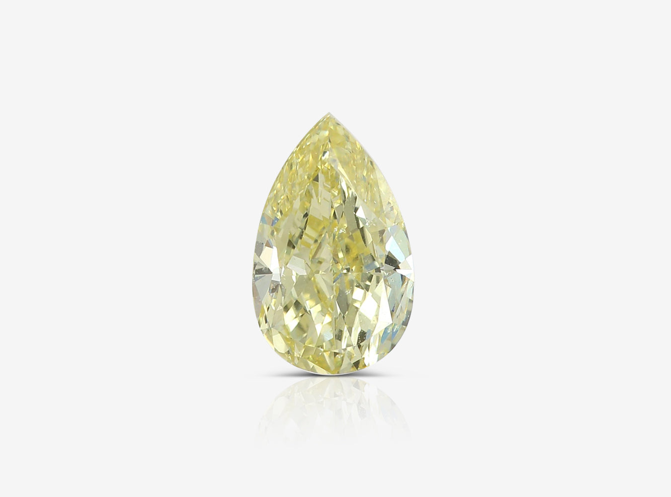 2.01 ct. Pear Shape Intense Yellow SI1 Faint GIA