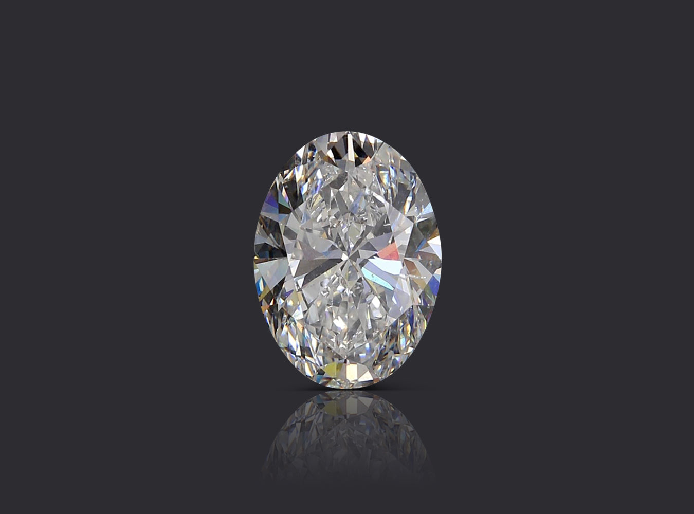 3.17 ct. Oval Diamond F SI2 None GIA