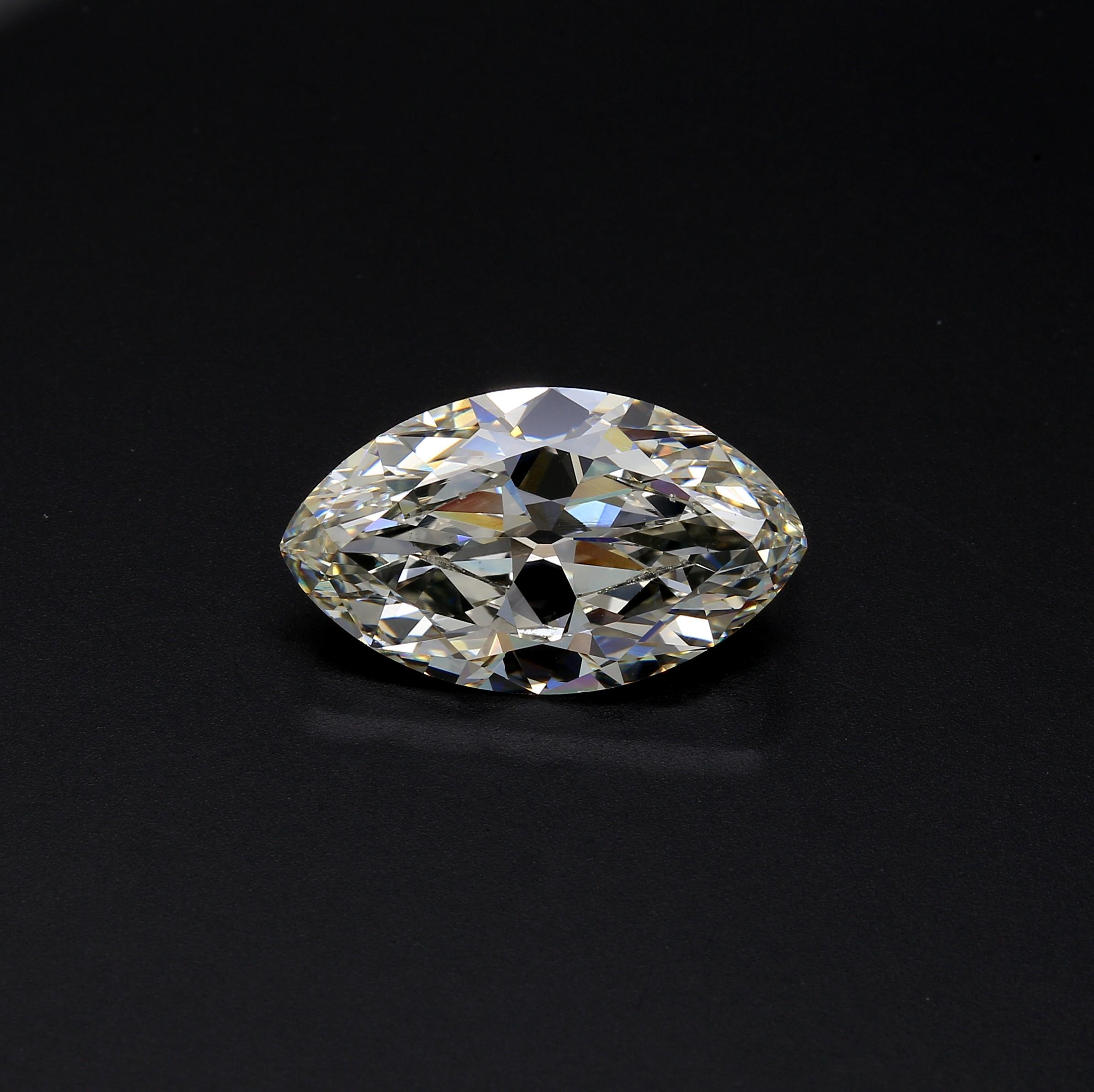 7.91 ct. Marquise Diamond L VS2 None GIA