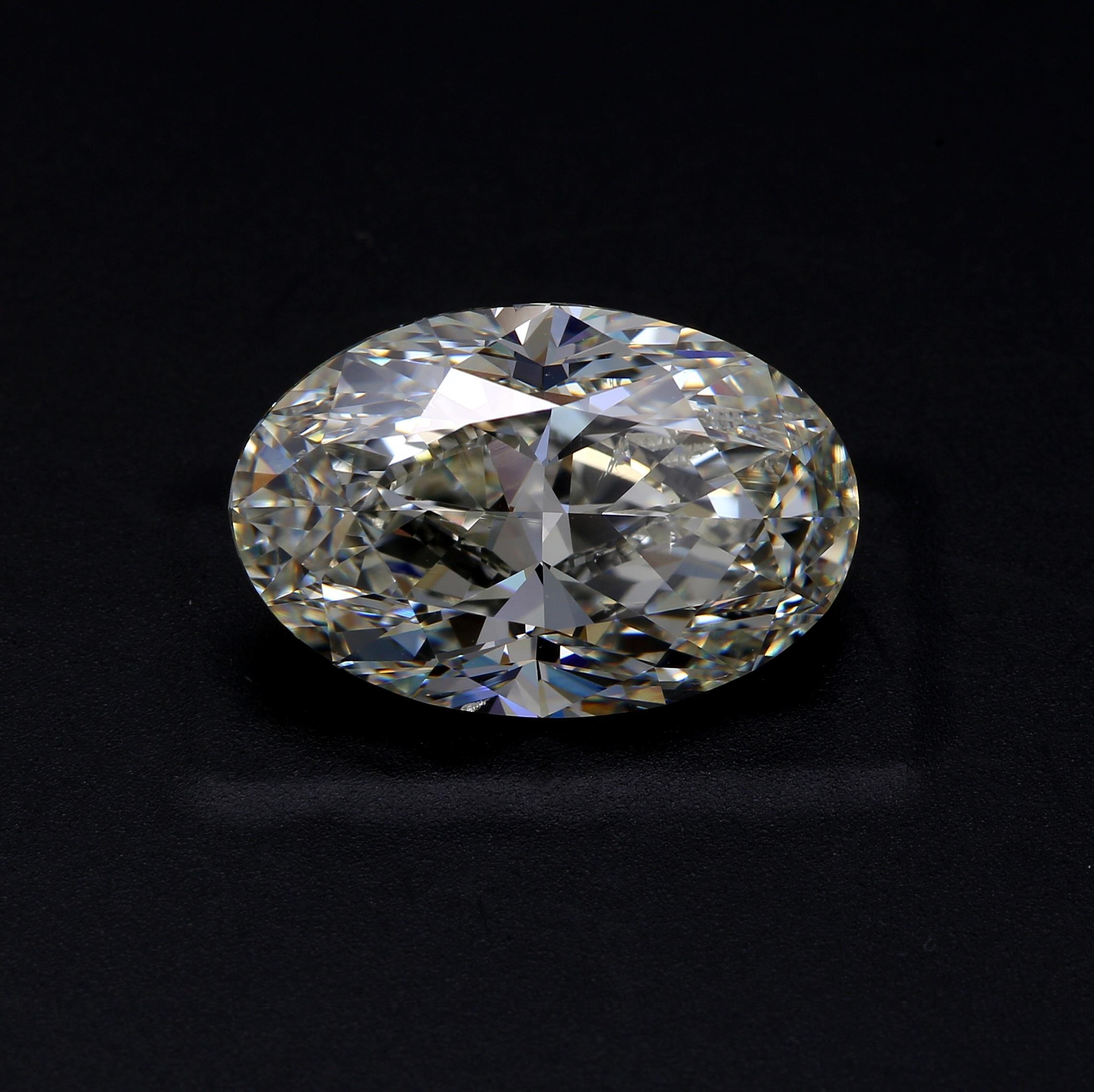 6.05 ct. Oval Diamond K SI1 None GIA