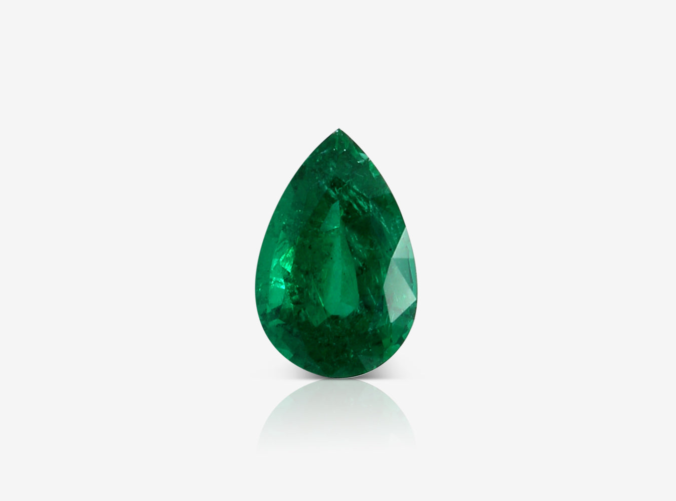 2.79 ct. Pear Shape Emerald ICA Minor