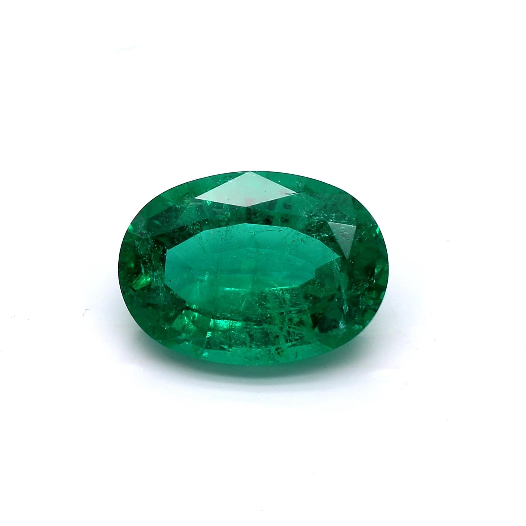 2.07 ct. Oval Emerald GRS Minor