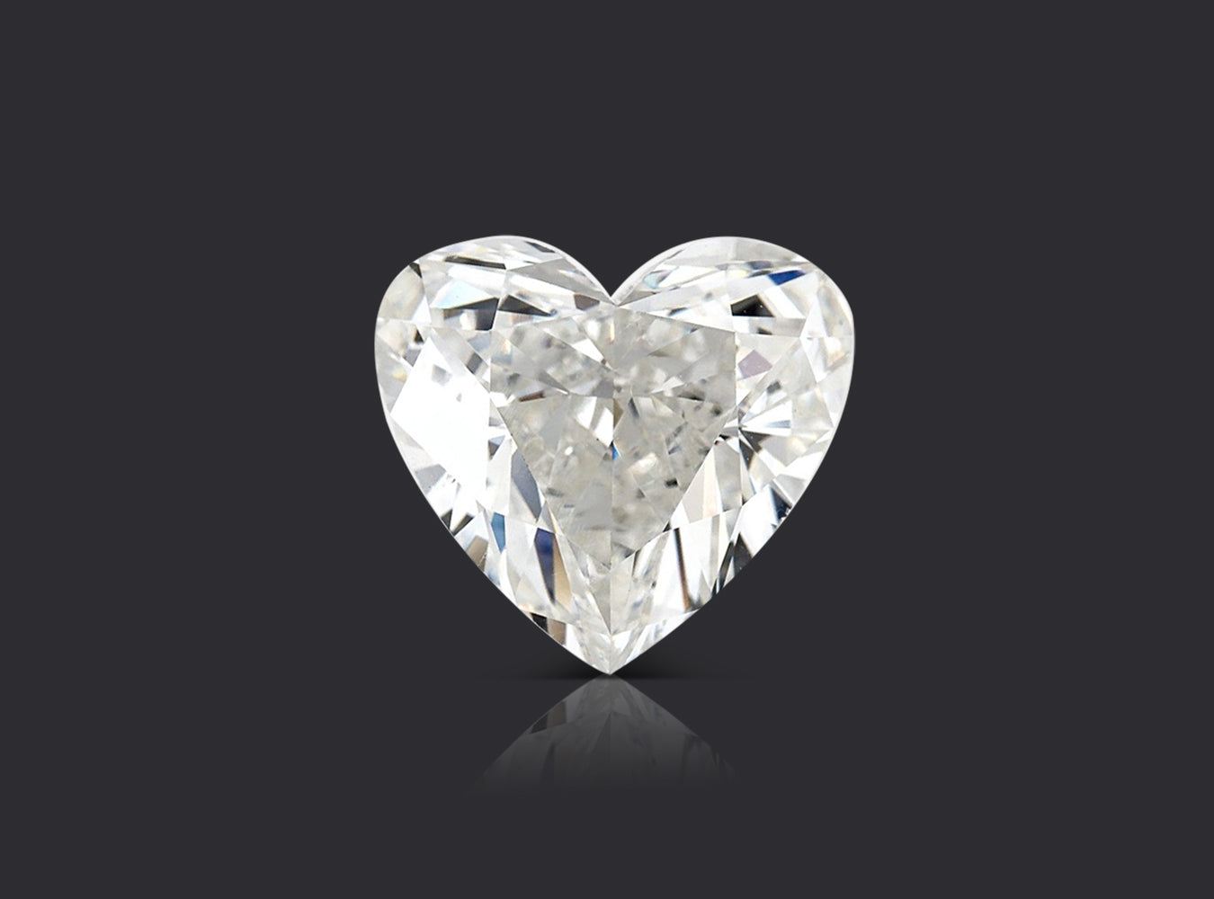 2.01 ct. Heart Shape Diamond G SI1 None GIA