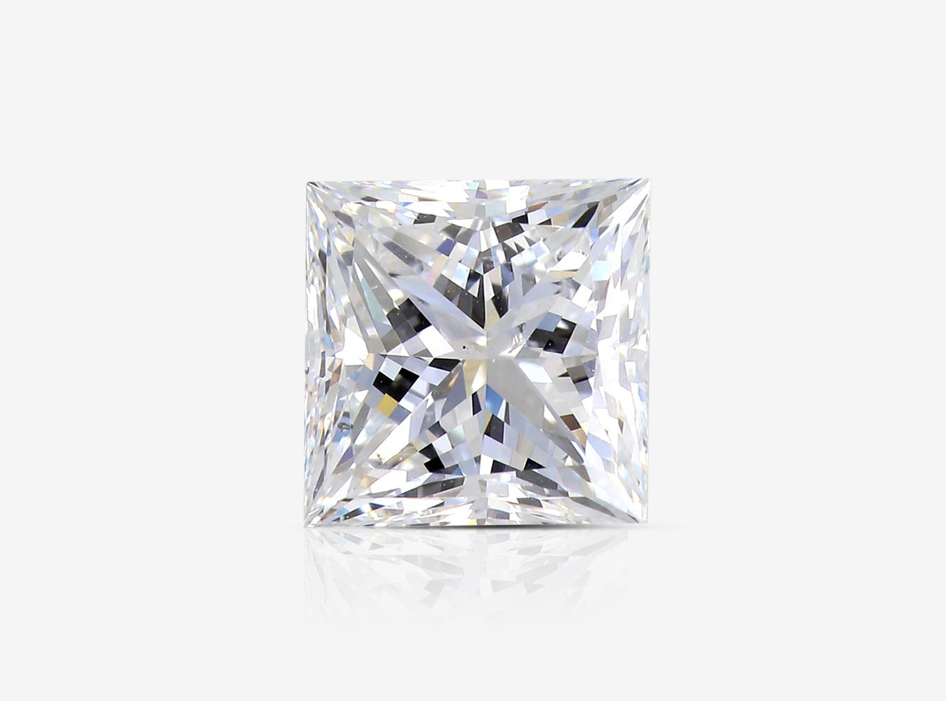 3.02 ct. Princess Diamond F SI1 None GIA