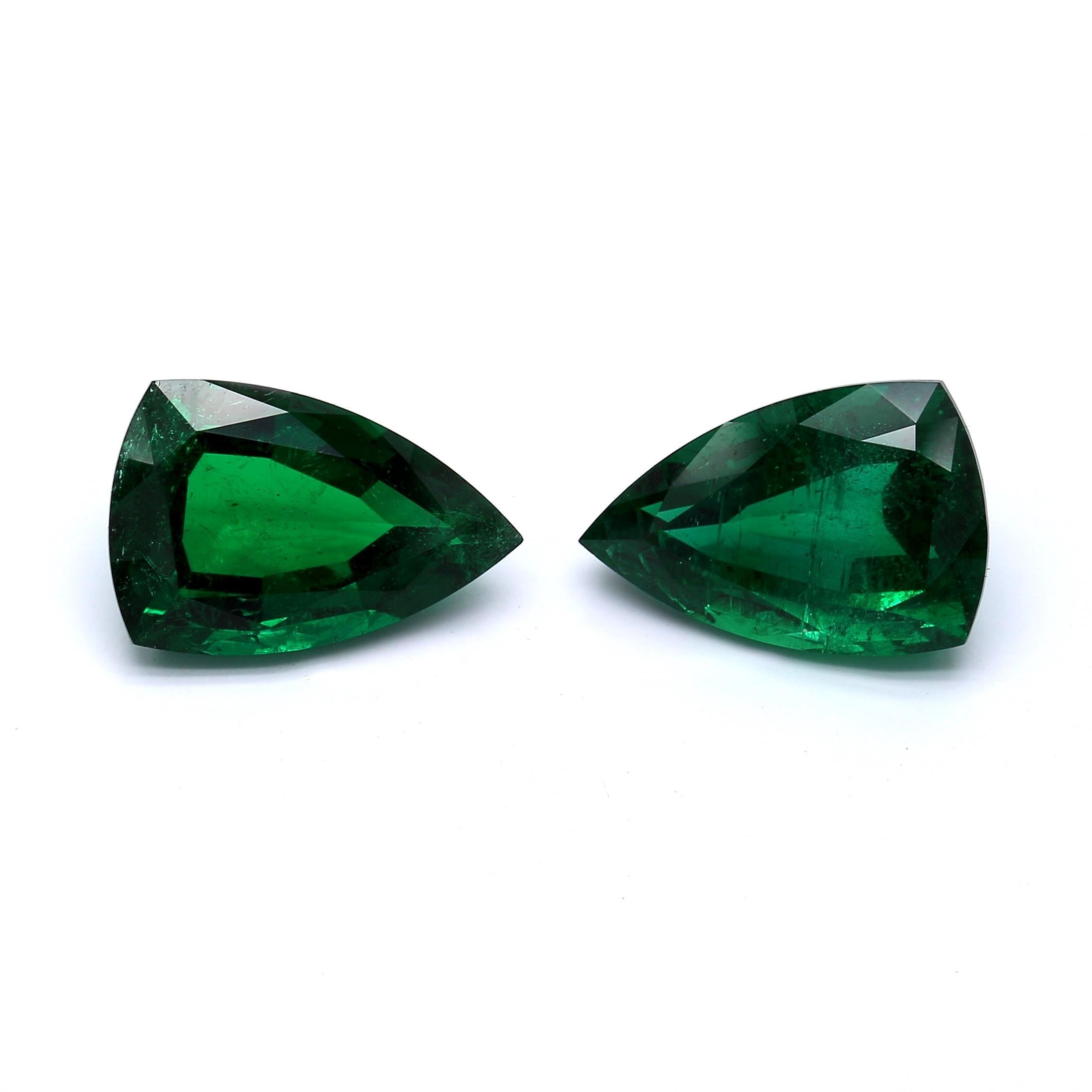 4.95 ct. Triangle Emerald GRS No Oil