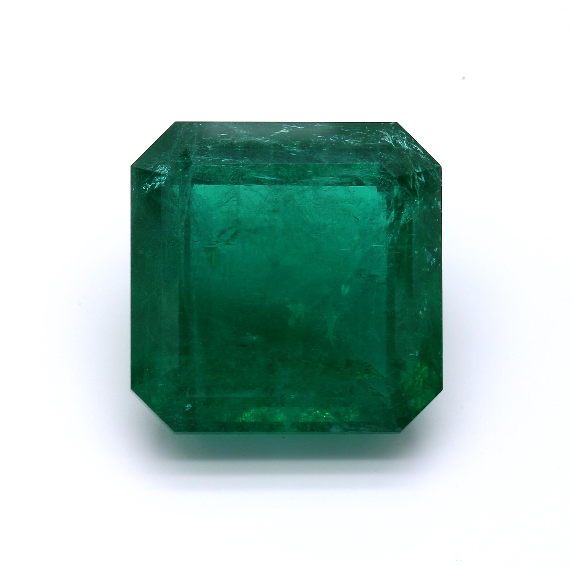 43.56 ct. Emerald GRS Minor