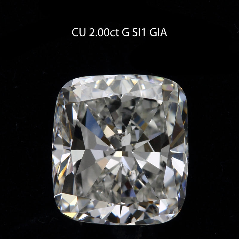 2 ct. Cushion Diamond G SI1 Faint GIA