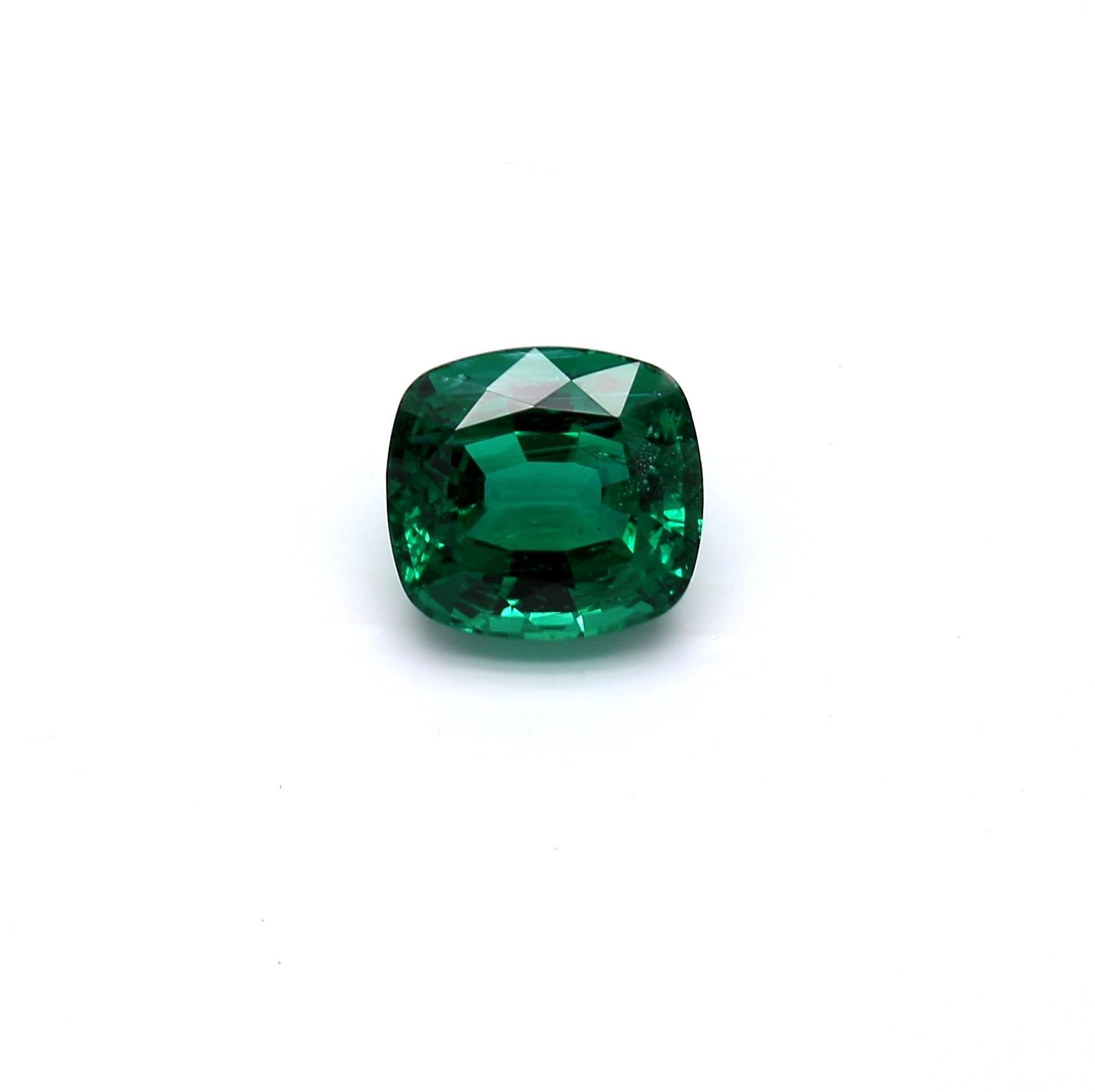 2.25 ct. Cushion Emerald AGL Minor