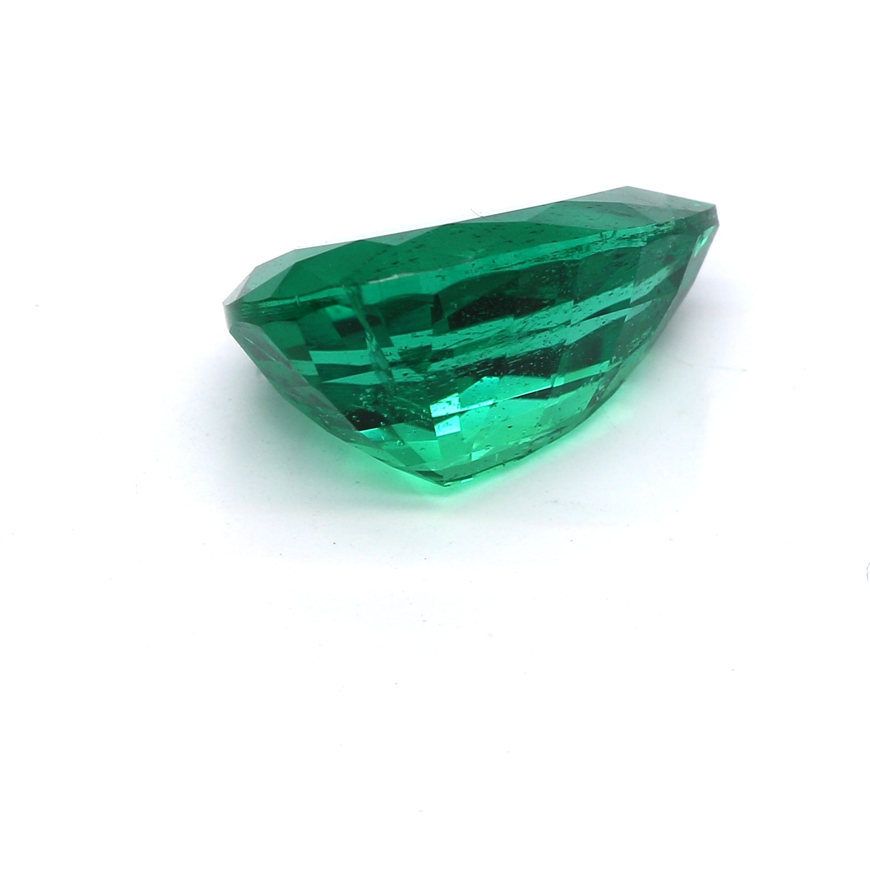 3.31 ct. Pear Shape Emerald ICA Insignificant