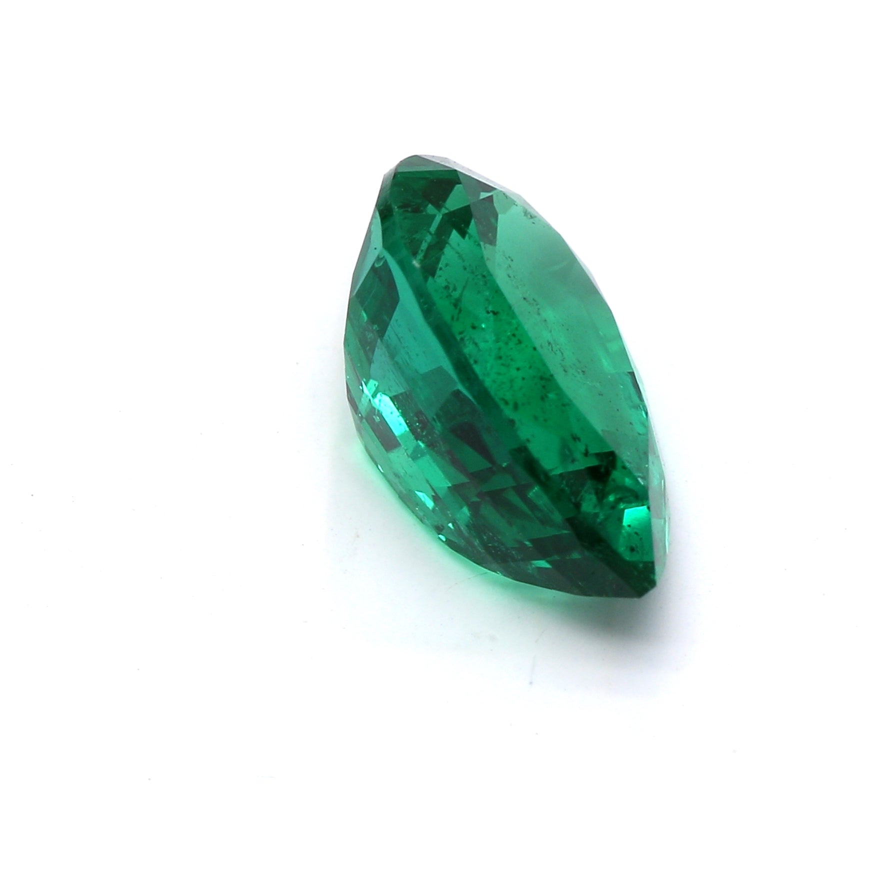 3.31 ct. Pear Shape Emerald ICA Insignificant