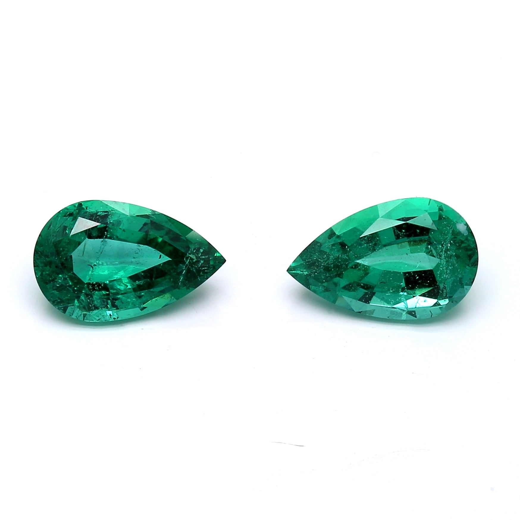 2.13 ct. Pear Shape Emerald ICA No Oil