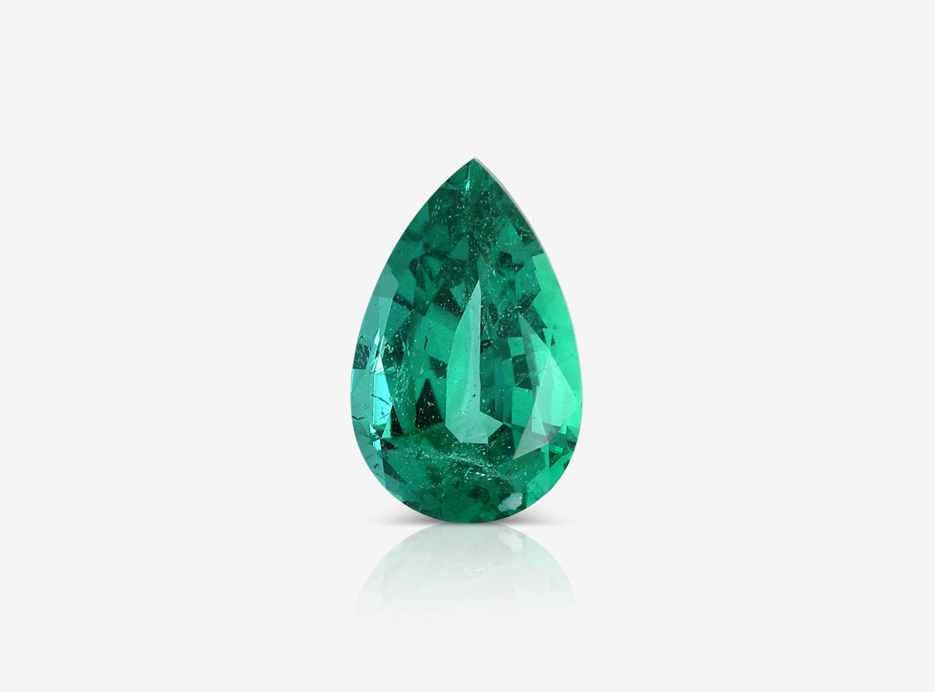 2.13 ct. Pear Shape Emerald ICA No Oil