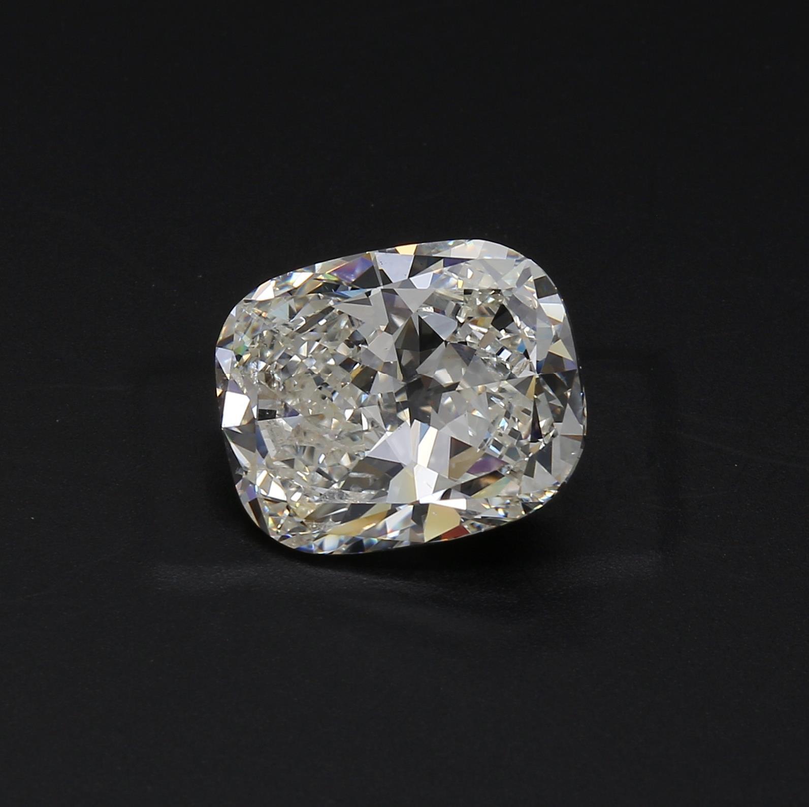 5.01 ct. Cushion Brilliant Diamond I SI2 None GIA