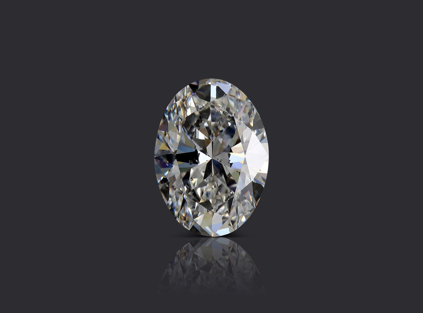 3.03 ct. Oval Diamond F SI2 None GIA