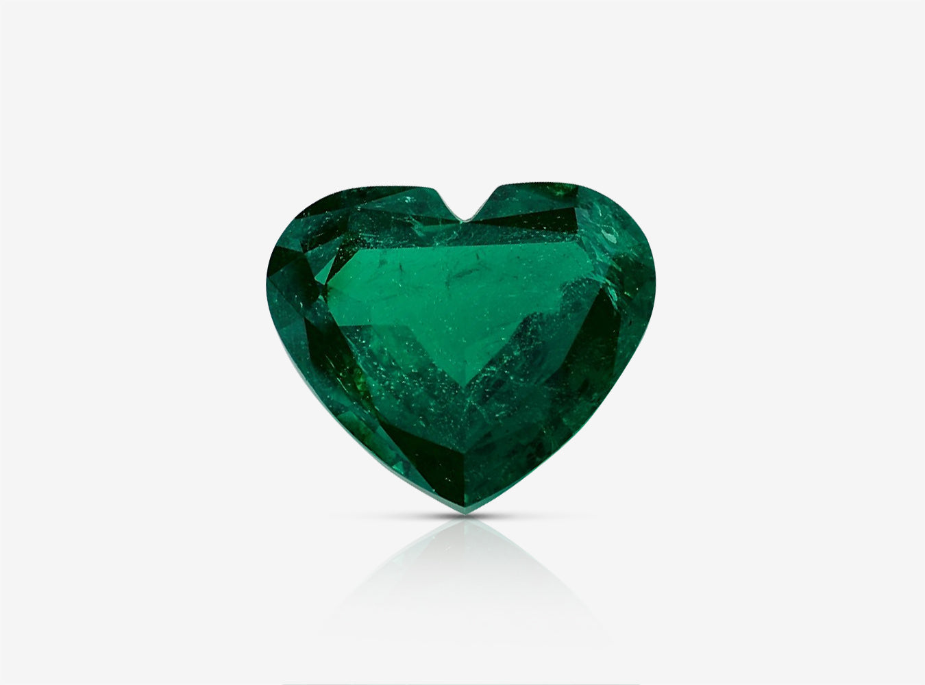 8.58 ct. Heart Shape Emerald GRS Minor