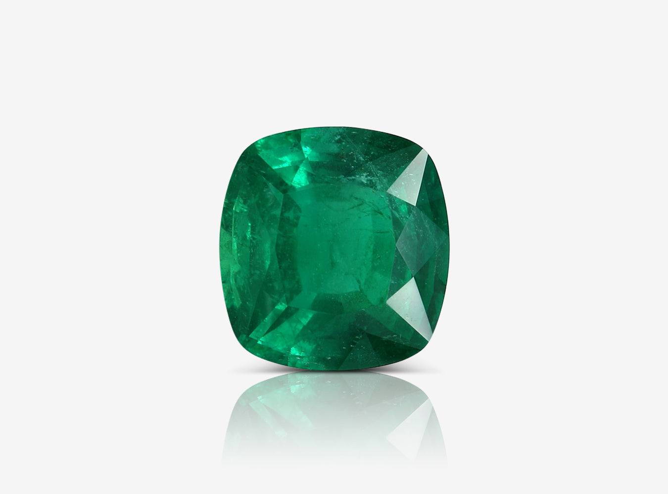 14.11 ct. Cushion Emerald GRS Minor