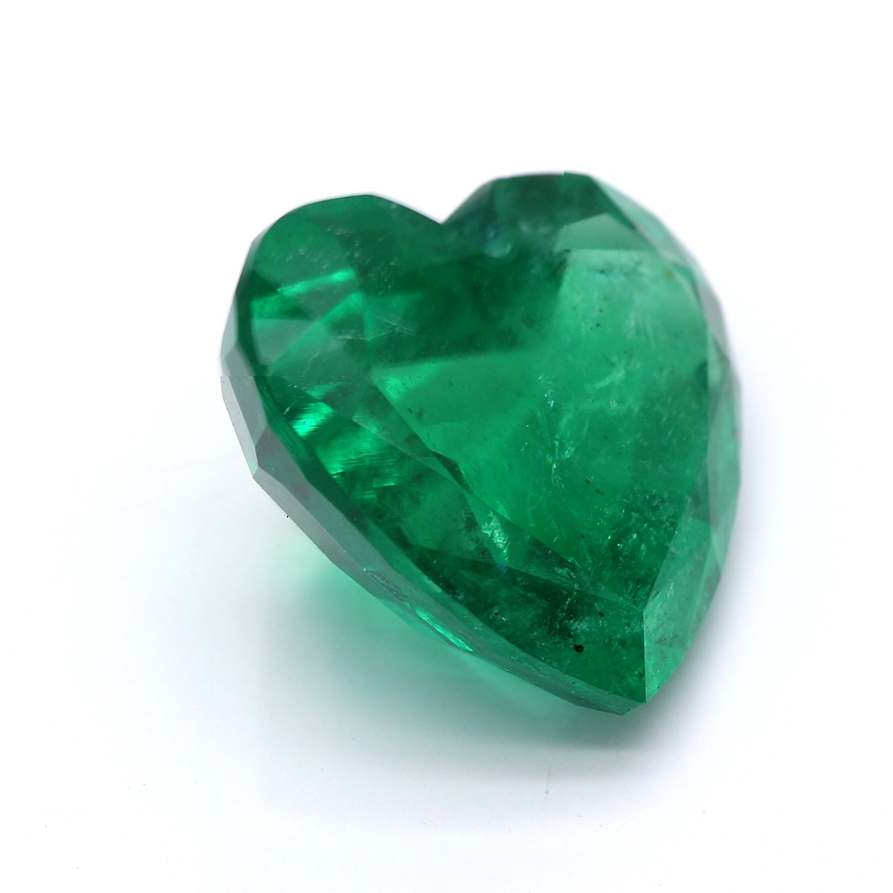 6.60 ct. Heart Shape Emerald GRS Minor to Moderate