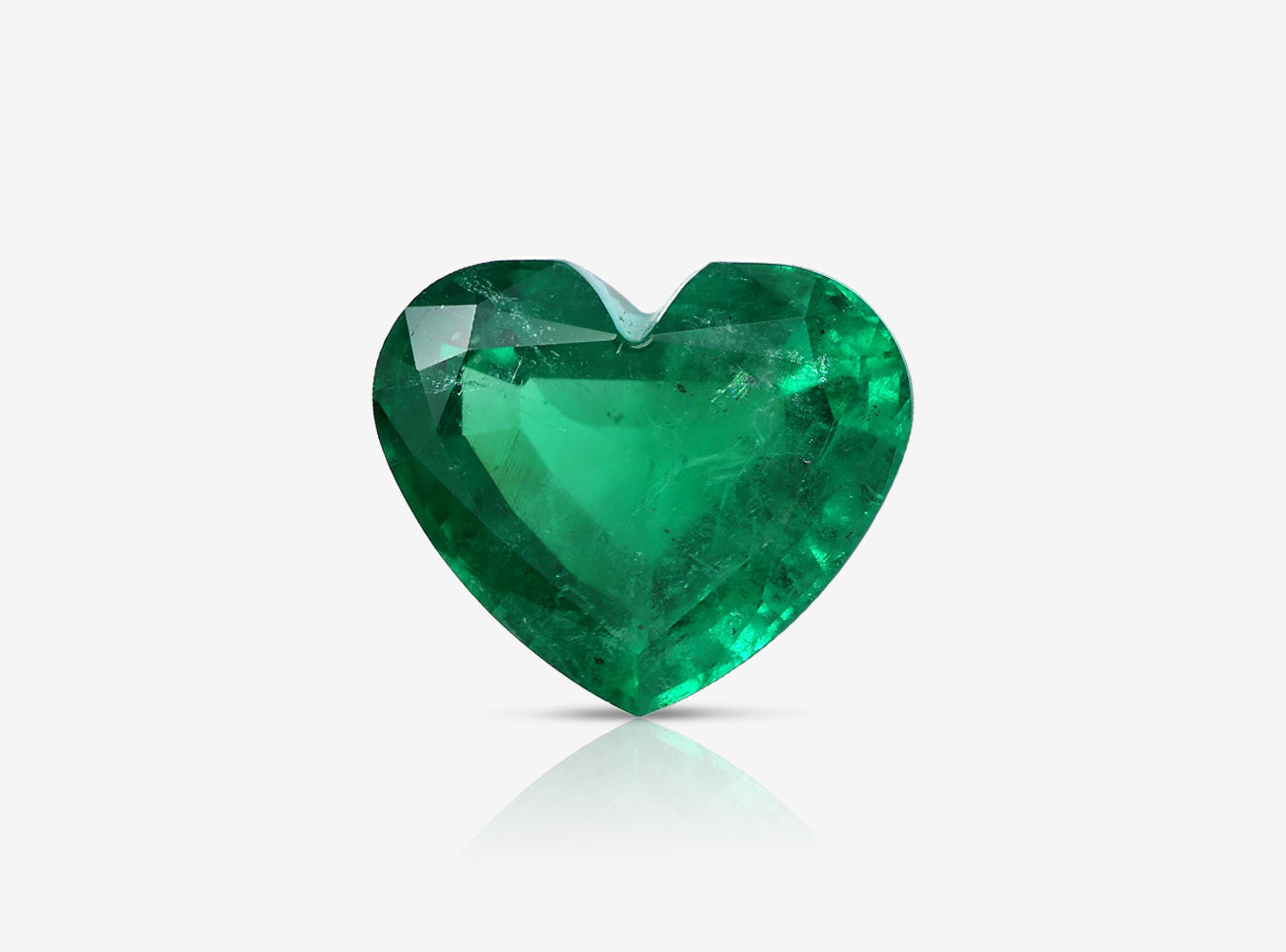 6.60 ct. Heart Shape Emerald GRS Minor to Moderate