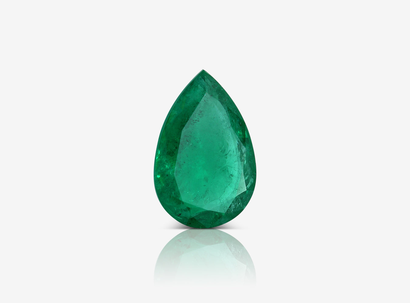 16.53 ct. Pear Shape Emerald GRS Minor