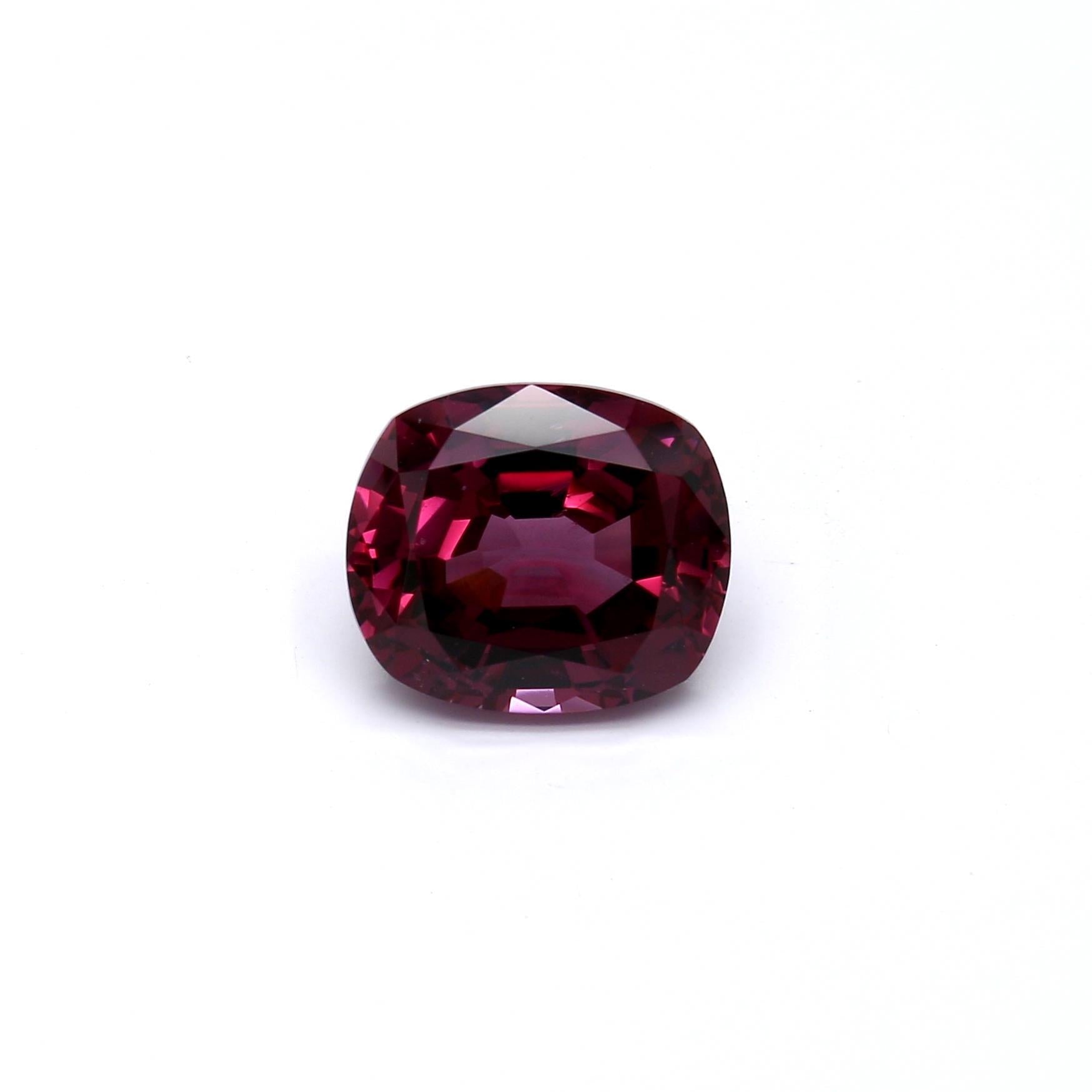 5.46 ct. Cushion Garnet AGL No Heat