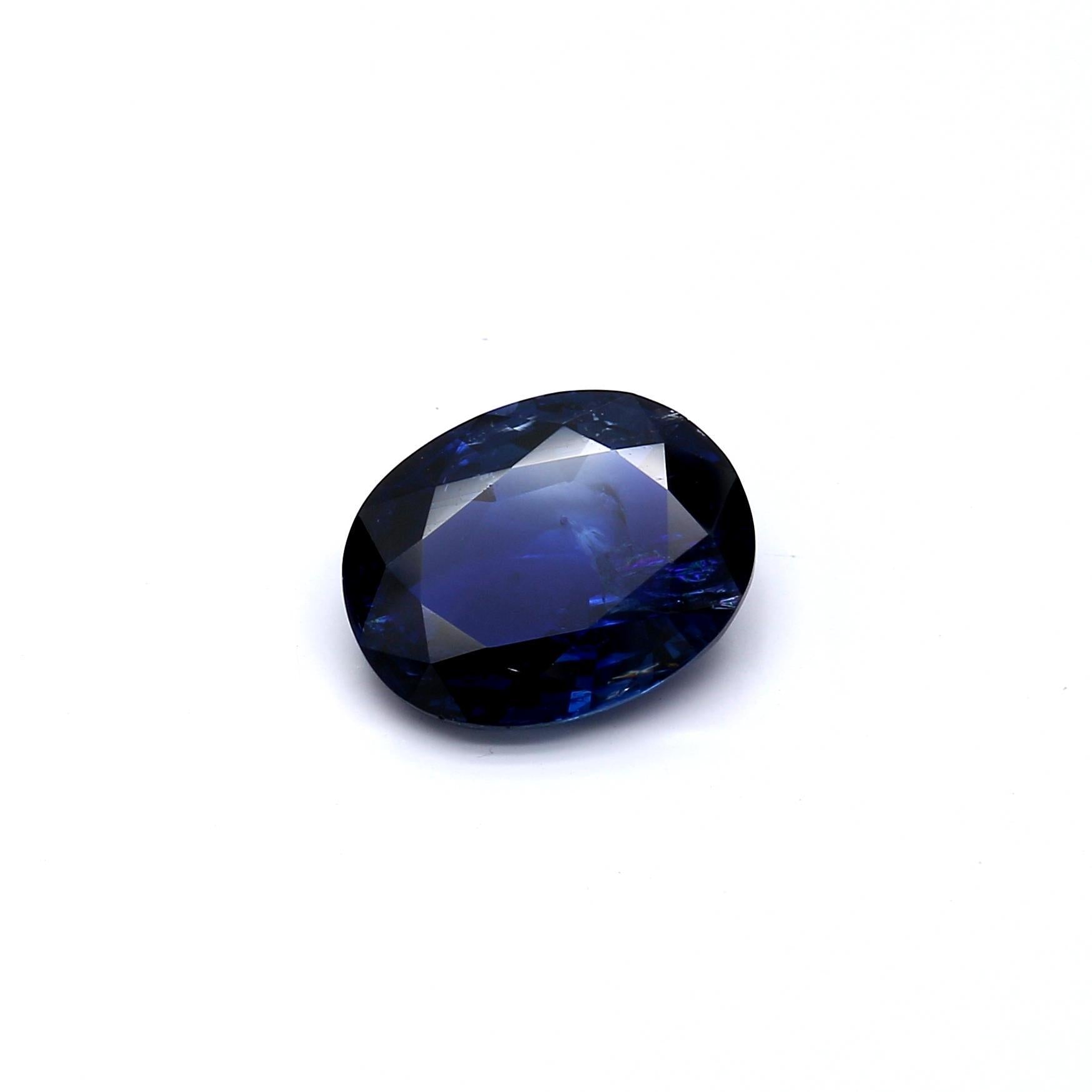 4.66 ct. Oval Sapphire GRS No Heat