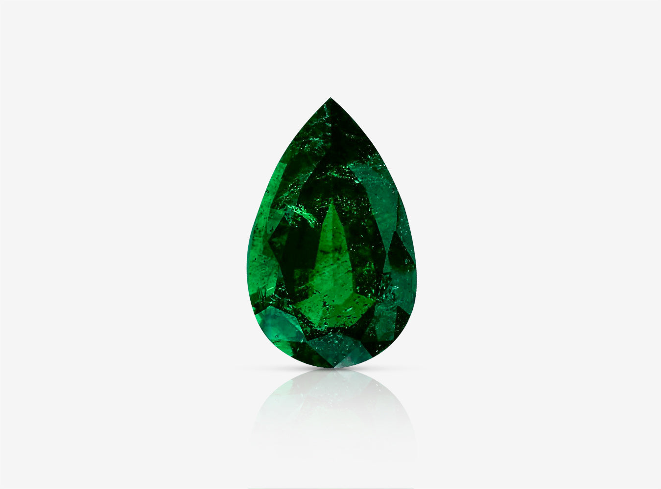 6.87 ct. Pear Shape Emerald GRS Minor