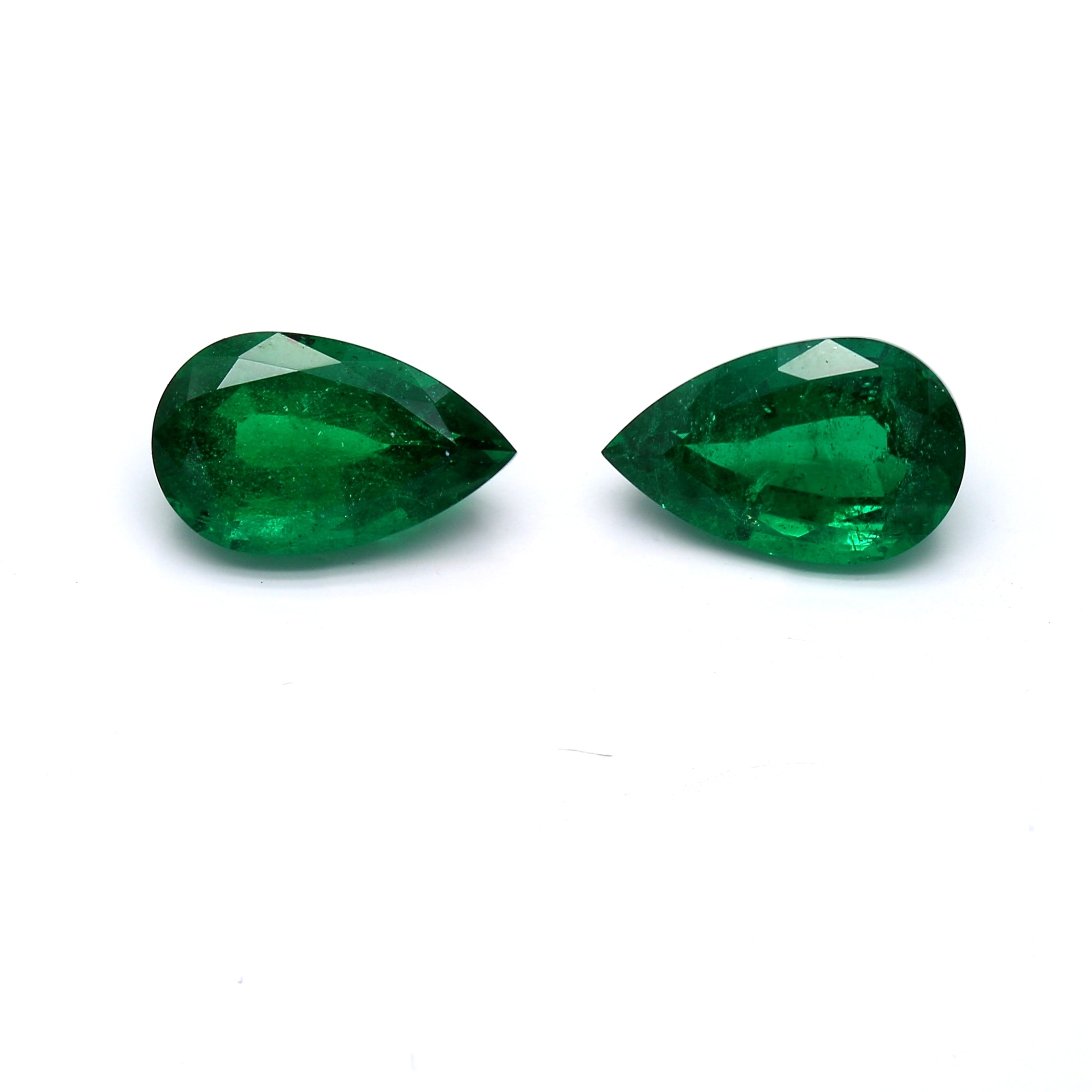 6.87 ct. Pear Shape Emerald GRS Minor