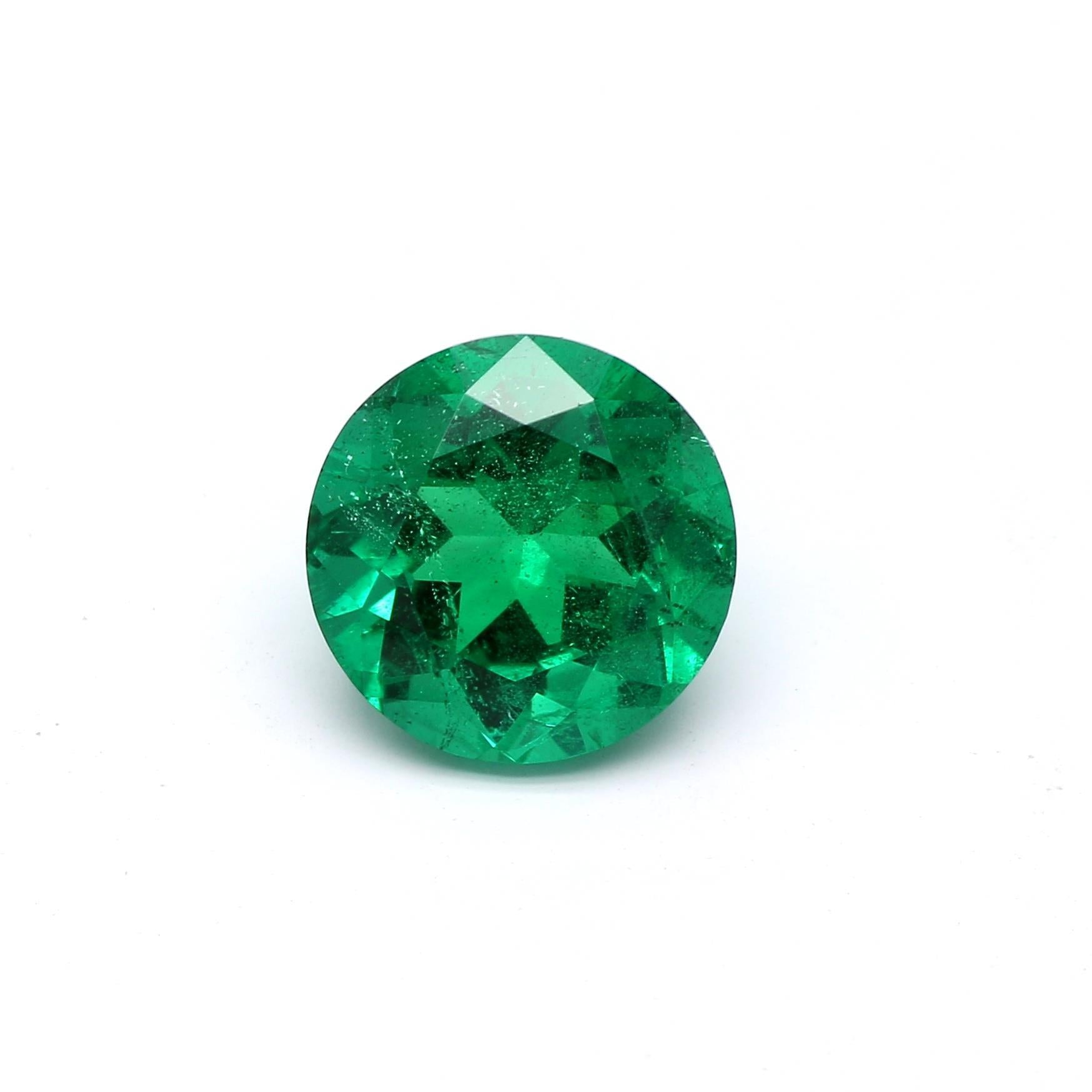 1.79 ct. Round Brilliant Emerald AGL Minor