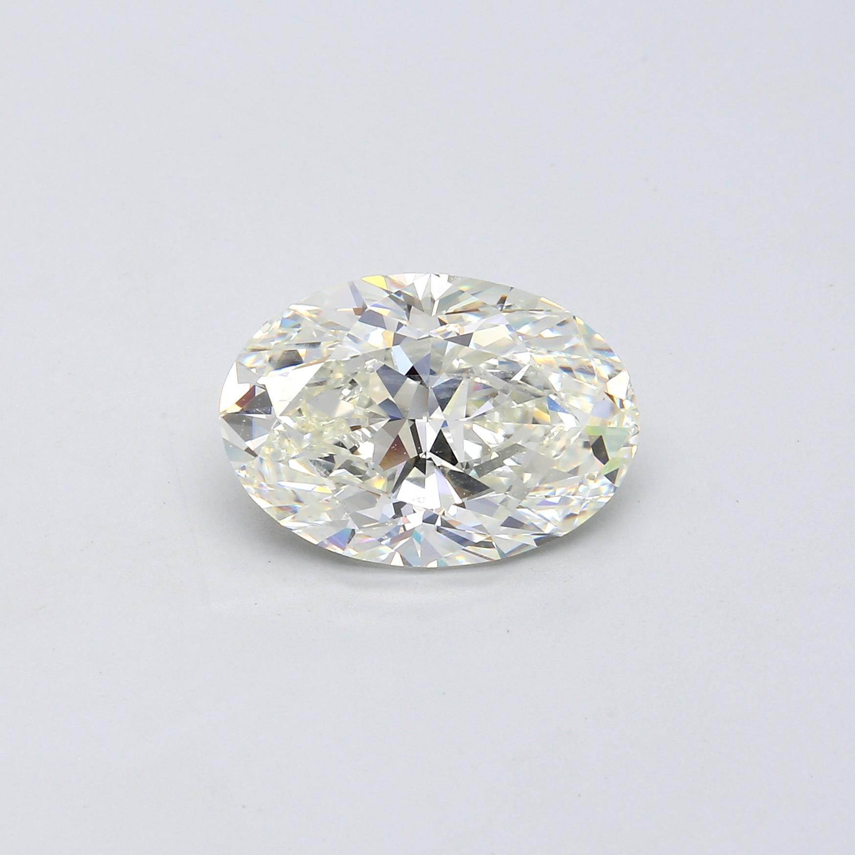 7.01 ct. Oval Diamond J SI2 None GIA