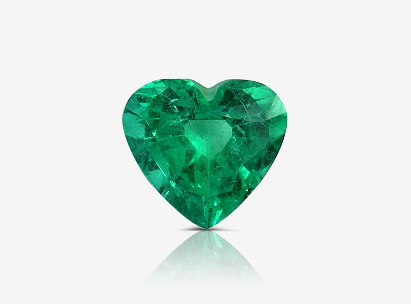 1.66 ct. Heart Shape Emerald GRS Minor to Moderate