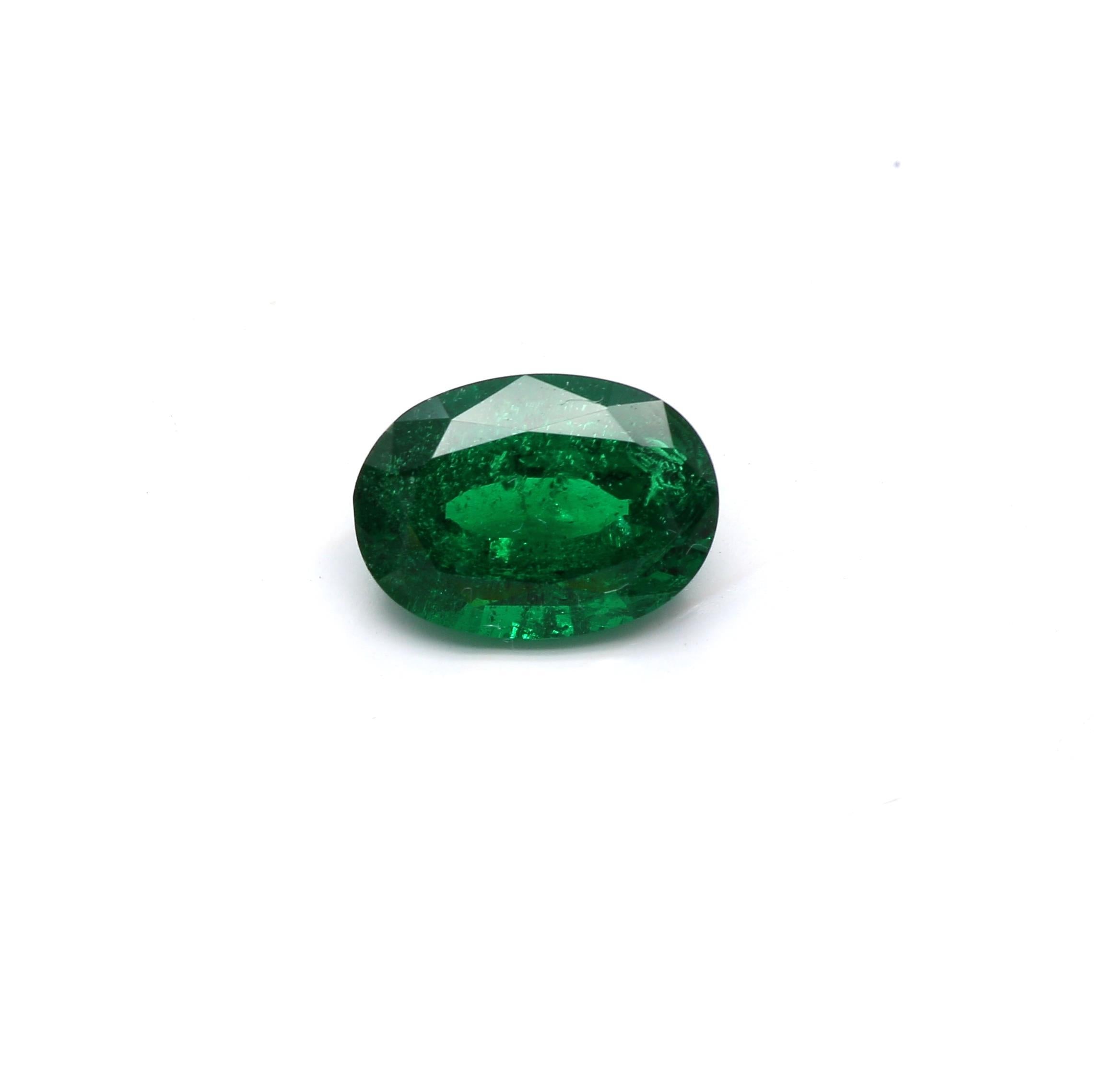 1.31 ct. Oval Emerald GRS Minor