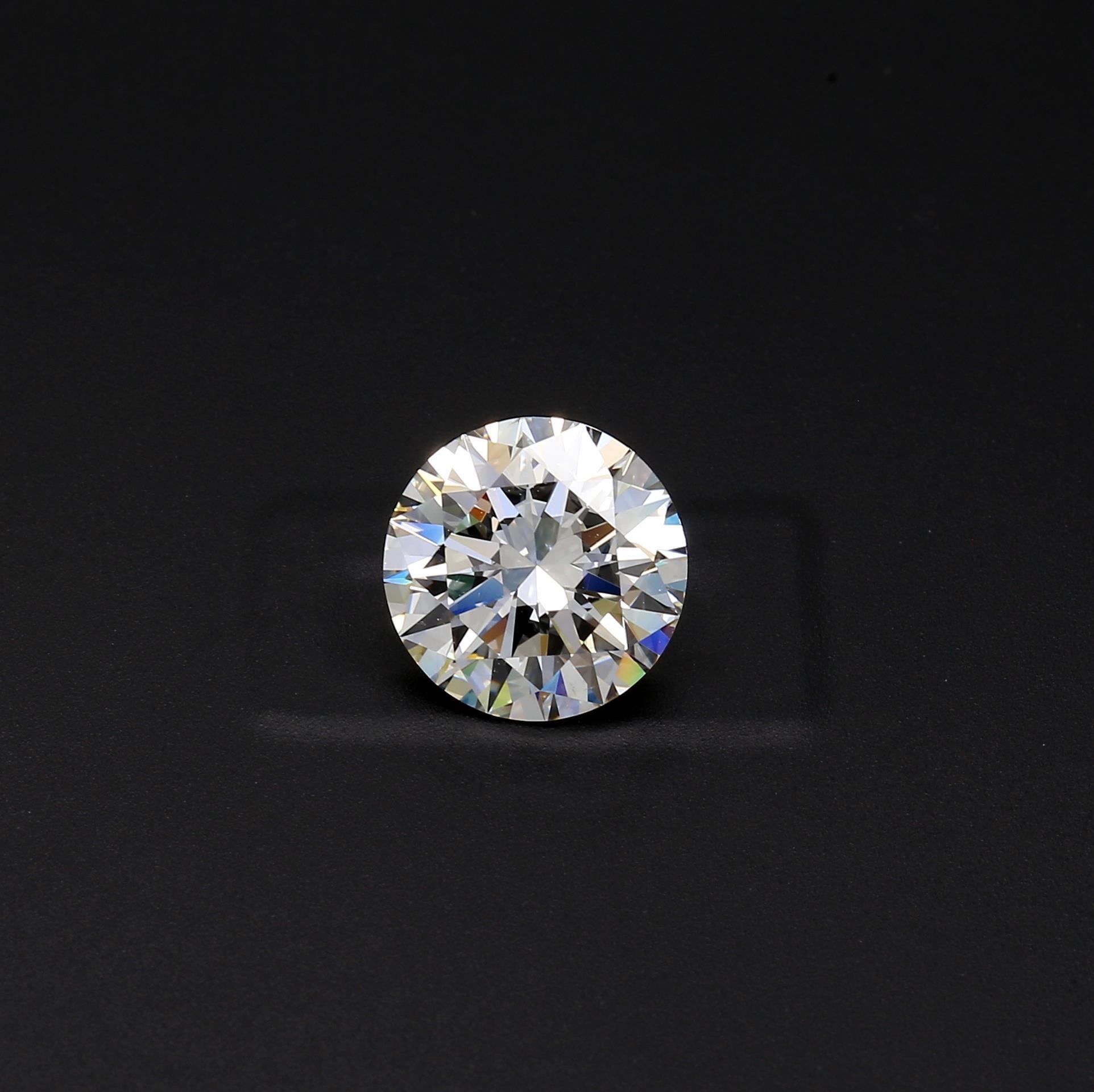 3.01 ct. Round Brilliant Diamond H SI1 EX None GIA