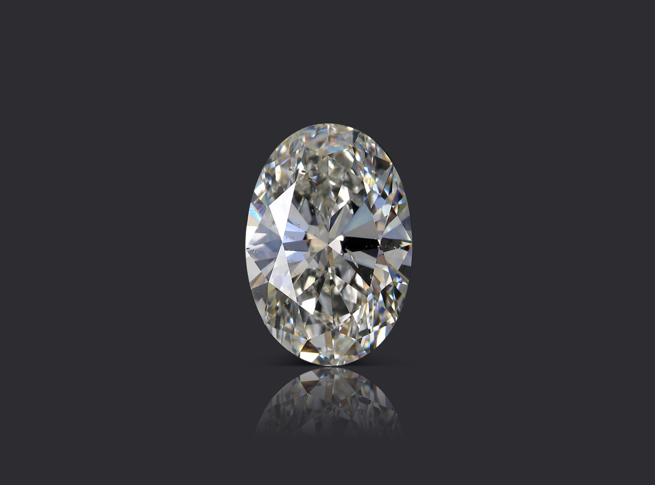 4.03 ct. Oval Diamond J SI2 Faint GIA