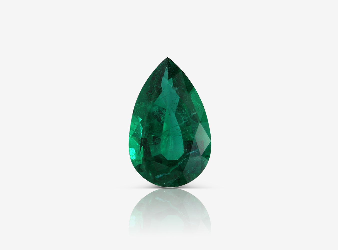 4.70 ct. Pear Shape Emerald AGL Minor