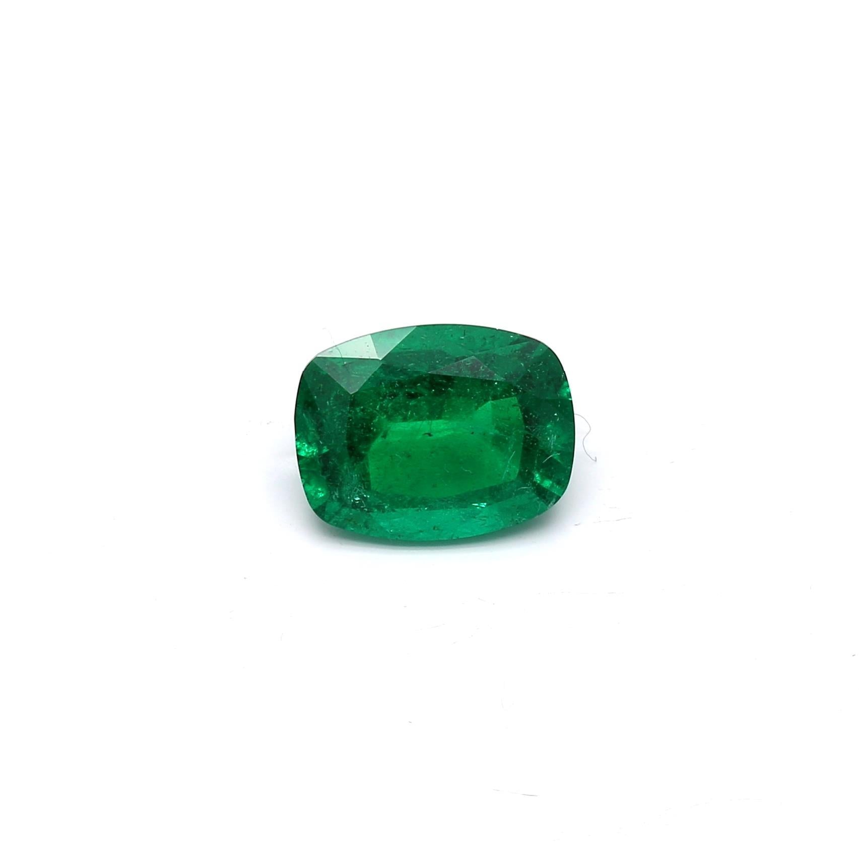 1.81 ct. Cushion Emerald GRS Insignificant